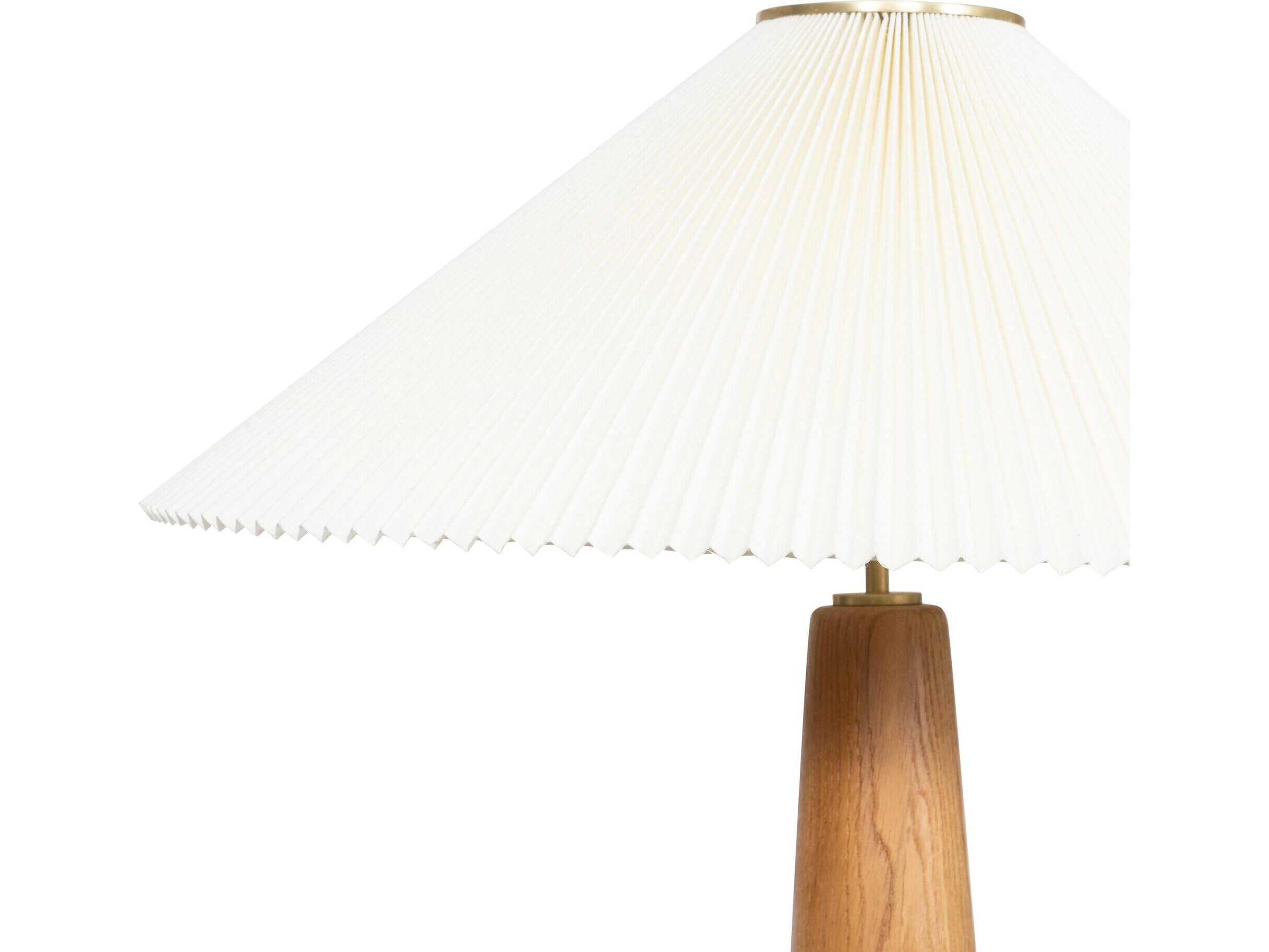 Four Hands Deacon Nora Light Oak Floor Lamp
