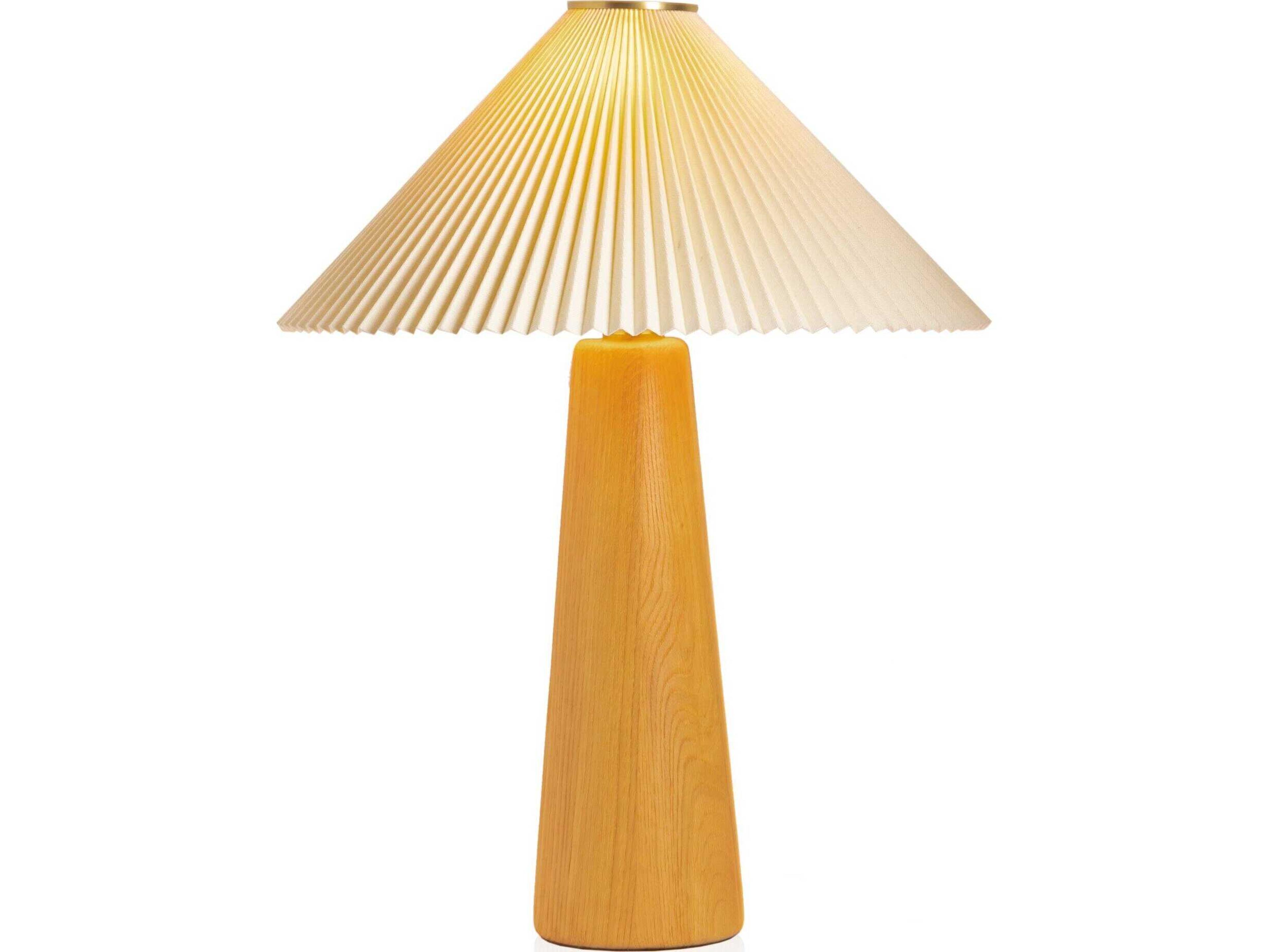 Deacon Nora Light Oak Table Lamp