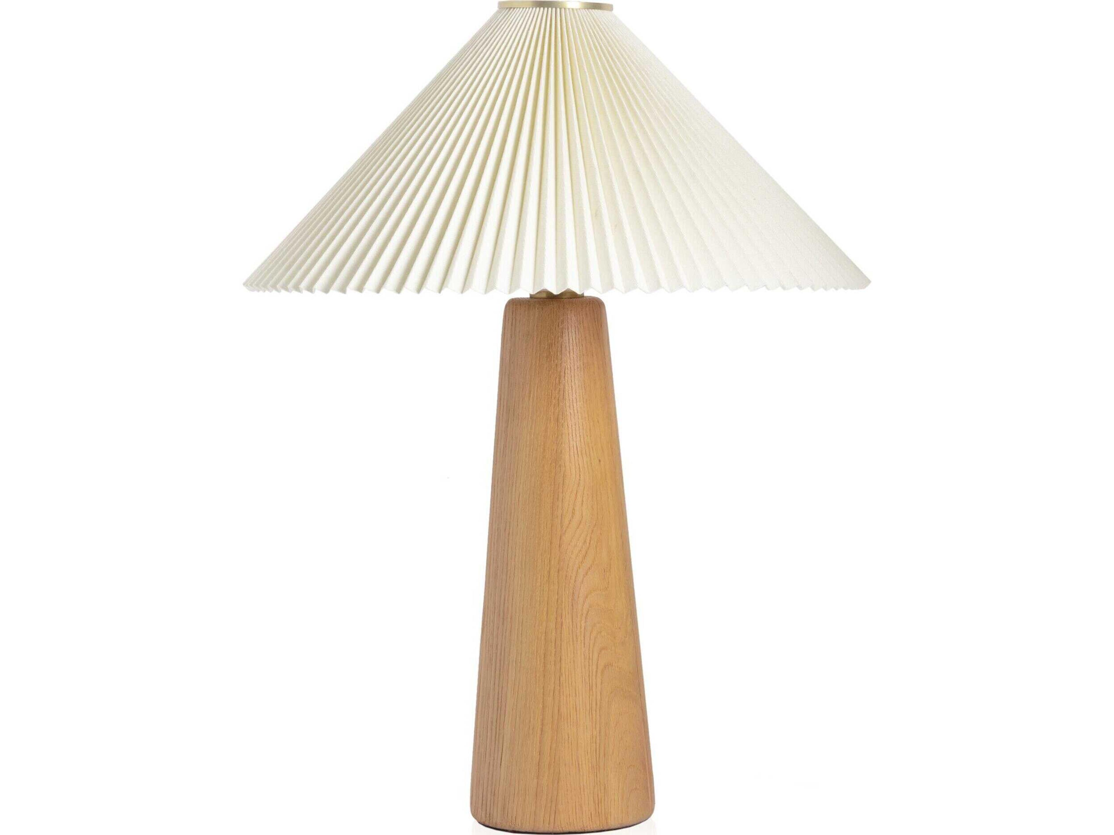 Four Hands Deacon Nora Light Oak Table Lamp