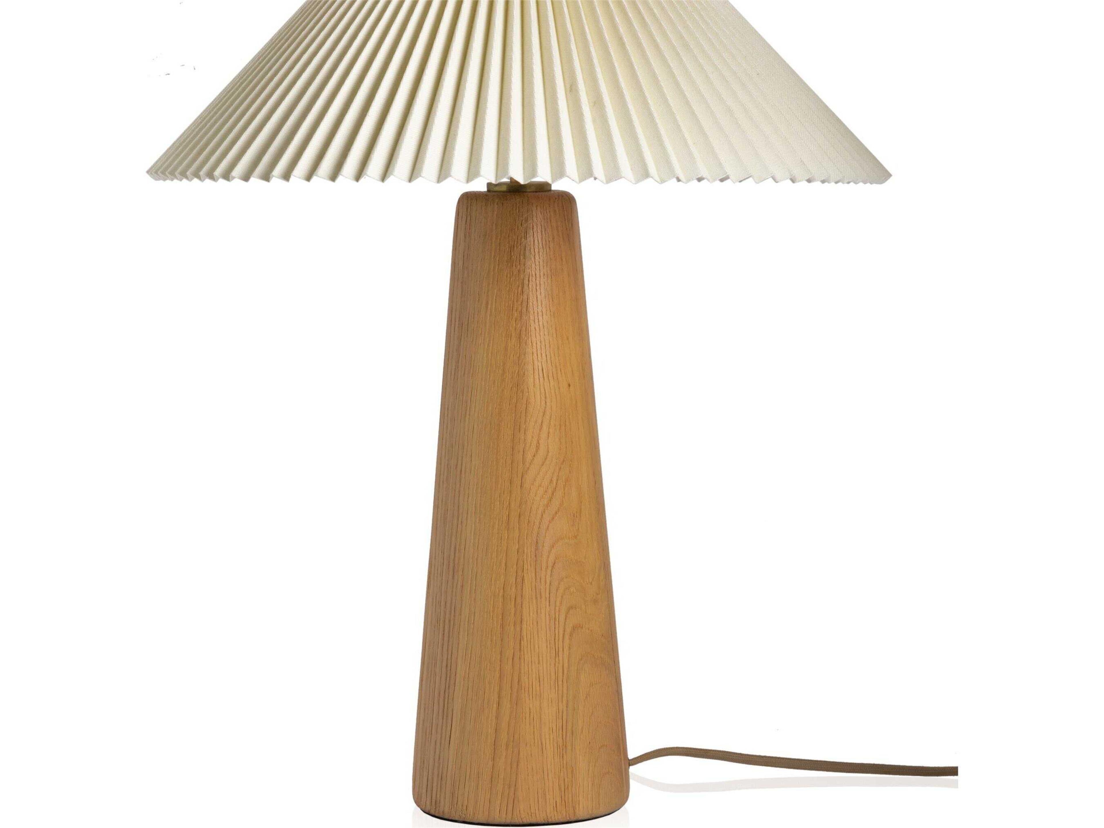 Four Hands Deacon Nora Light Oak Table Lamp