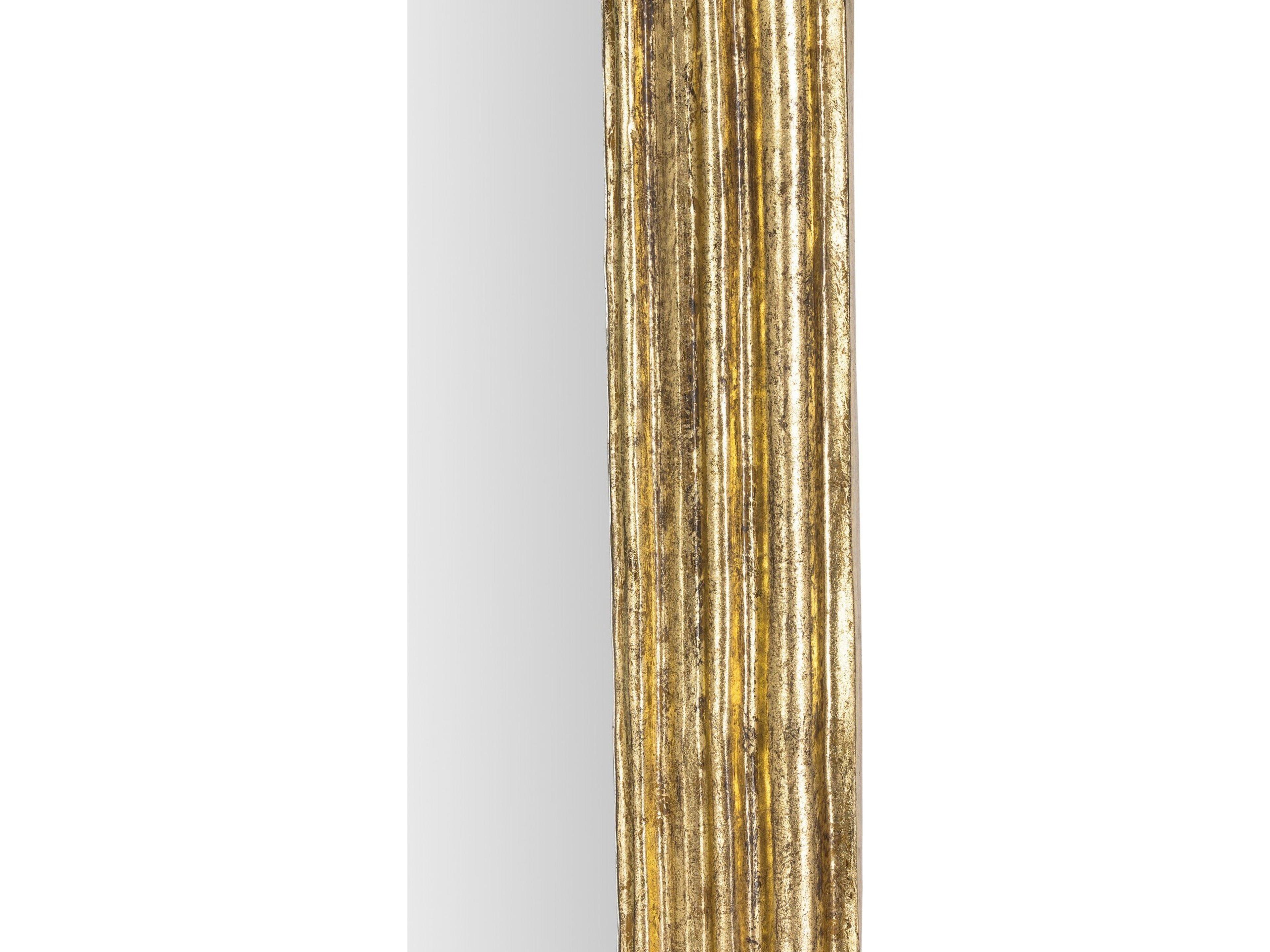 Four Hands Asher Vintage Antiqued Gold Leaf Rectangular Louis Mirror