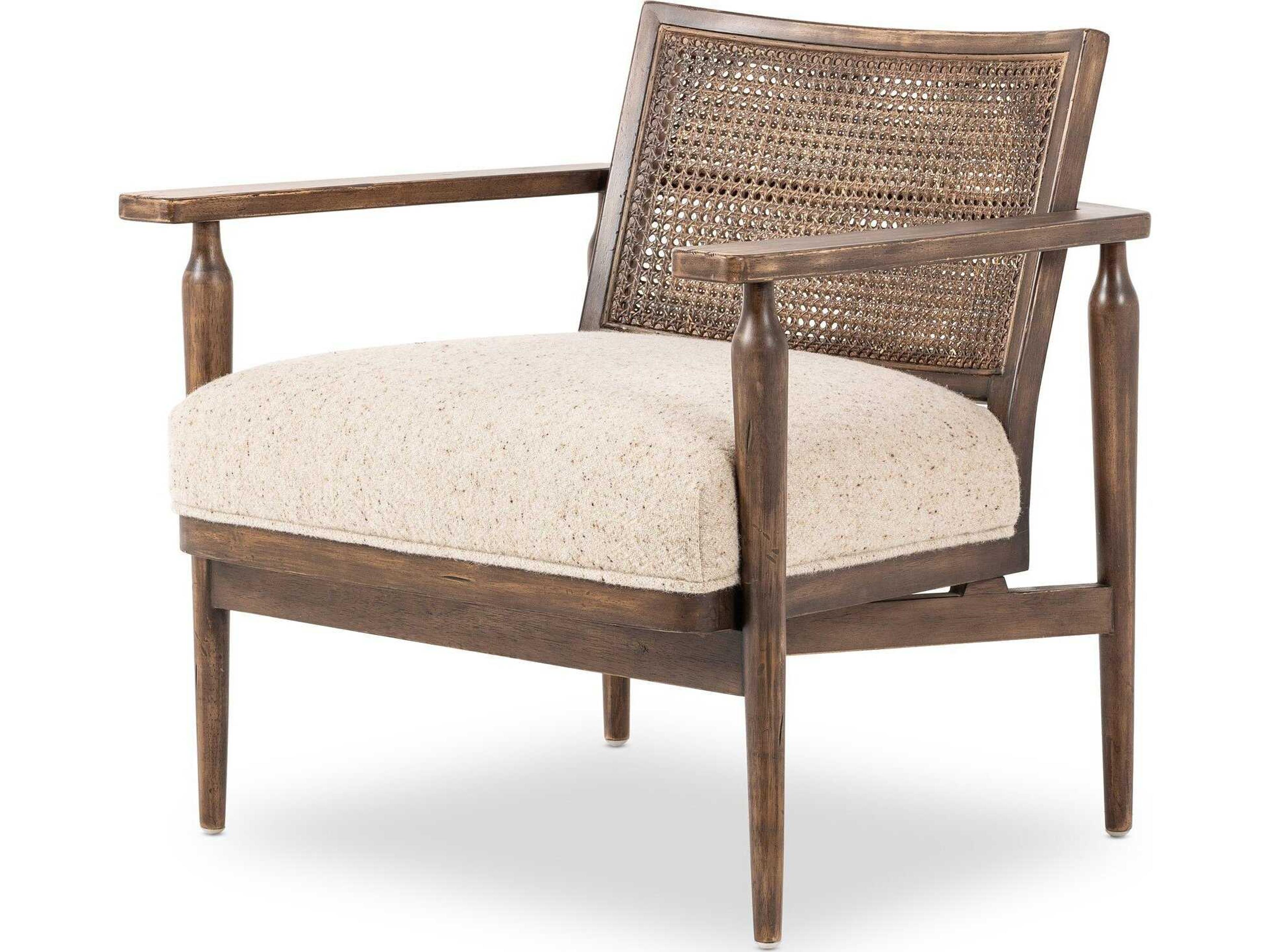 Kensington Xavier Brown Fabric Accent Chair