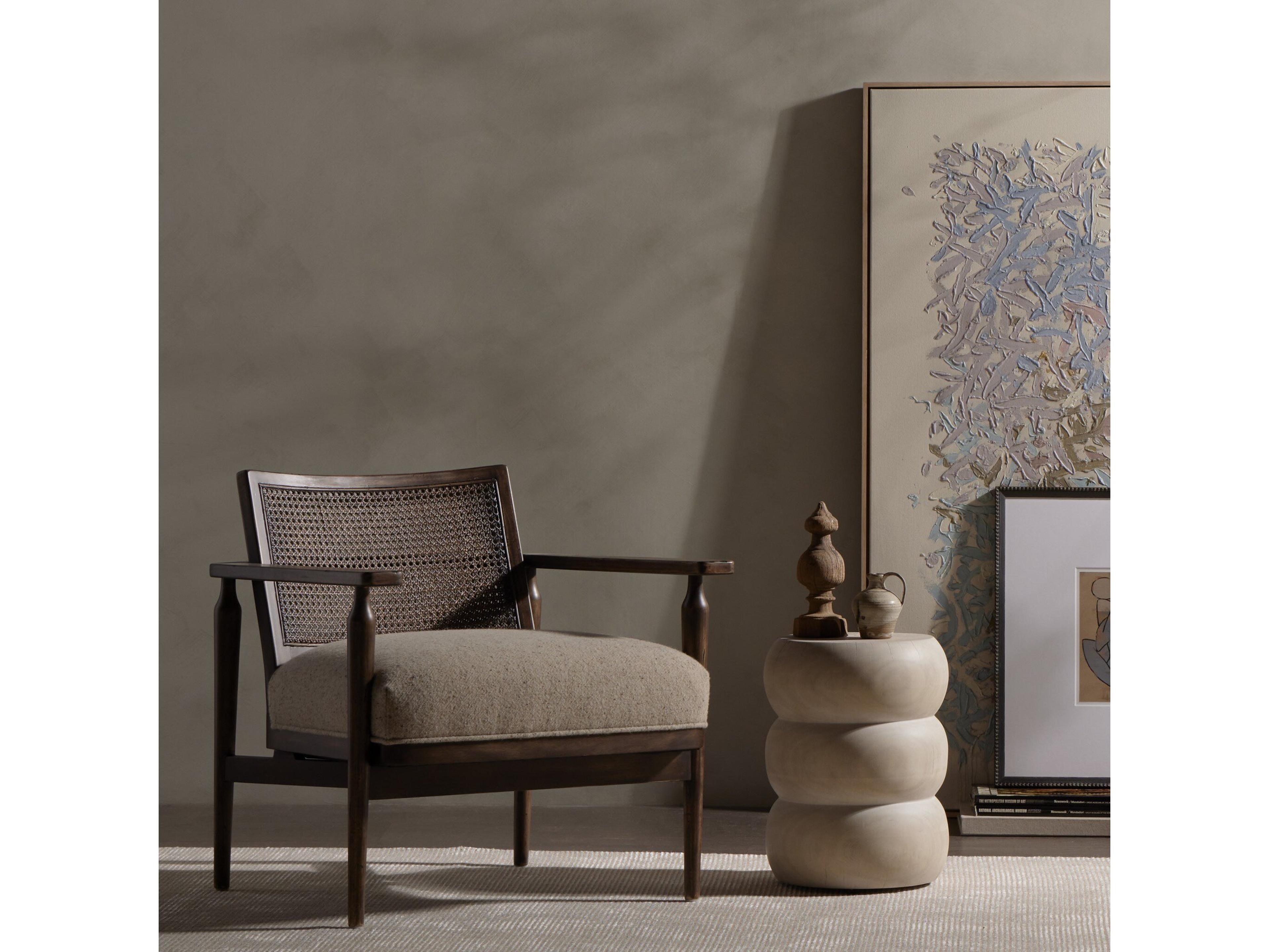 Four Hands Kensington Xavier Brown Fabric Accent Chair