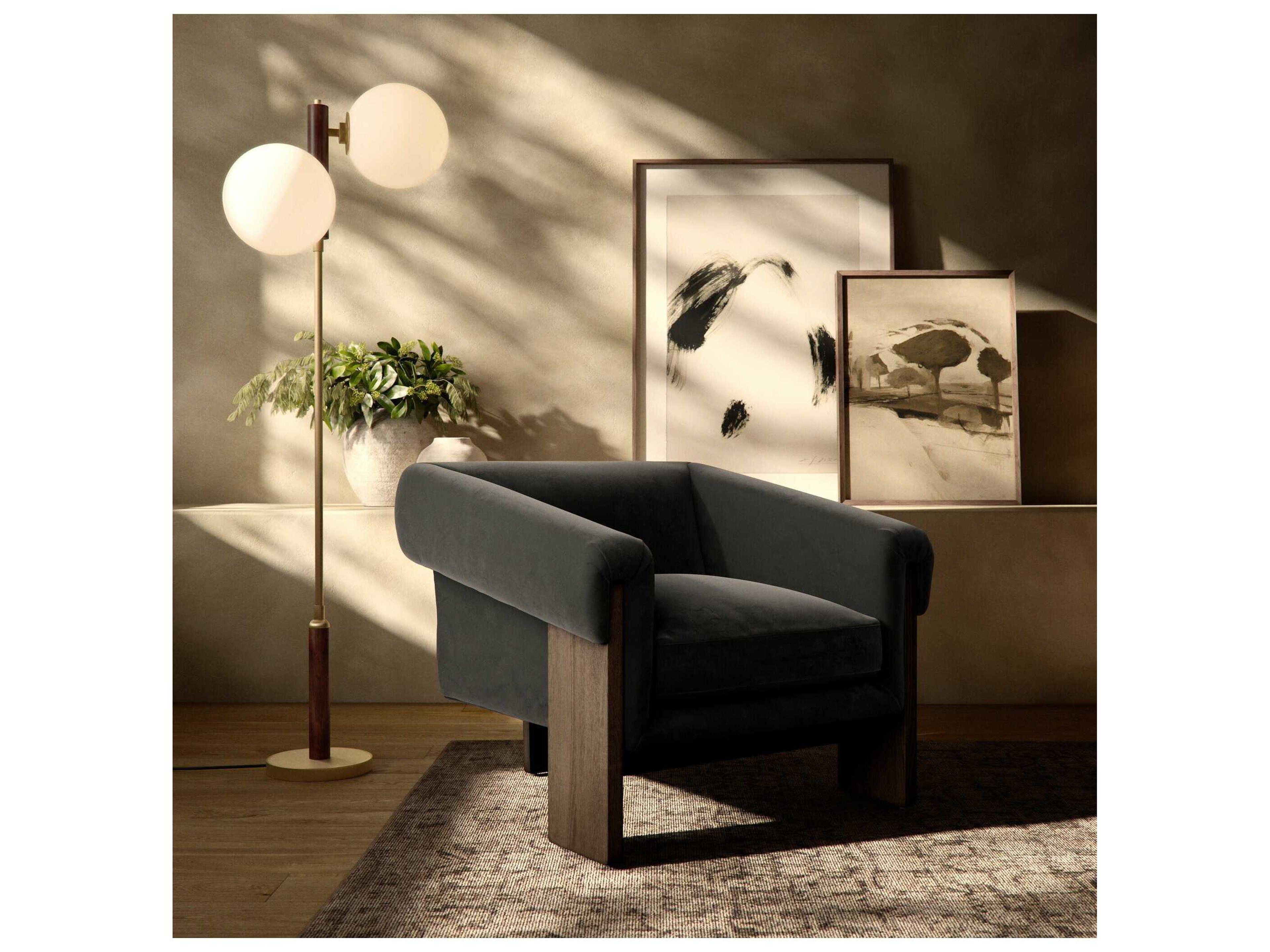 Four Hands Townsend Cairo Black Accent Chair