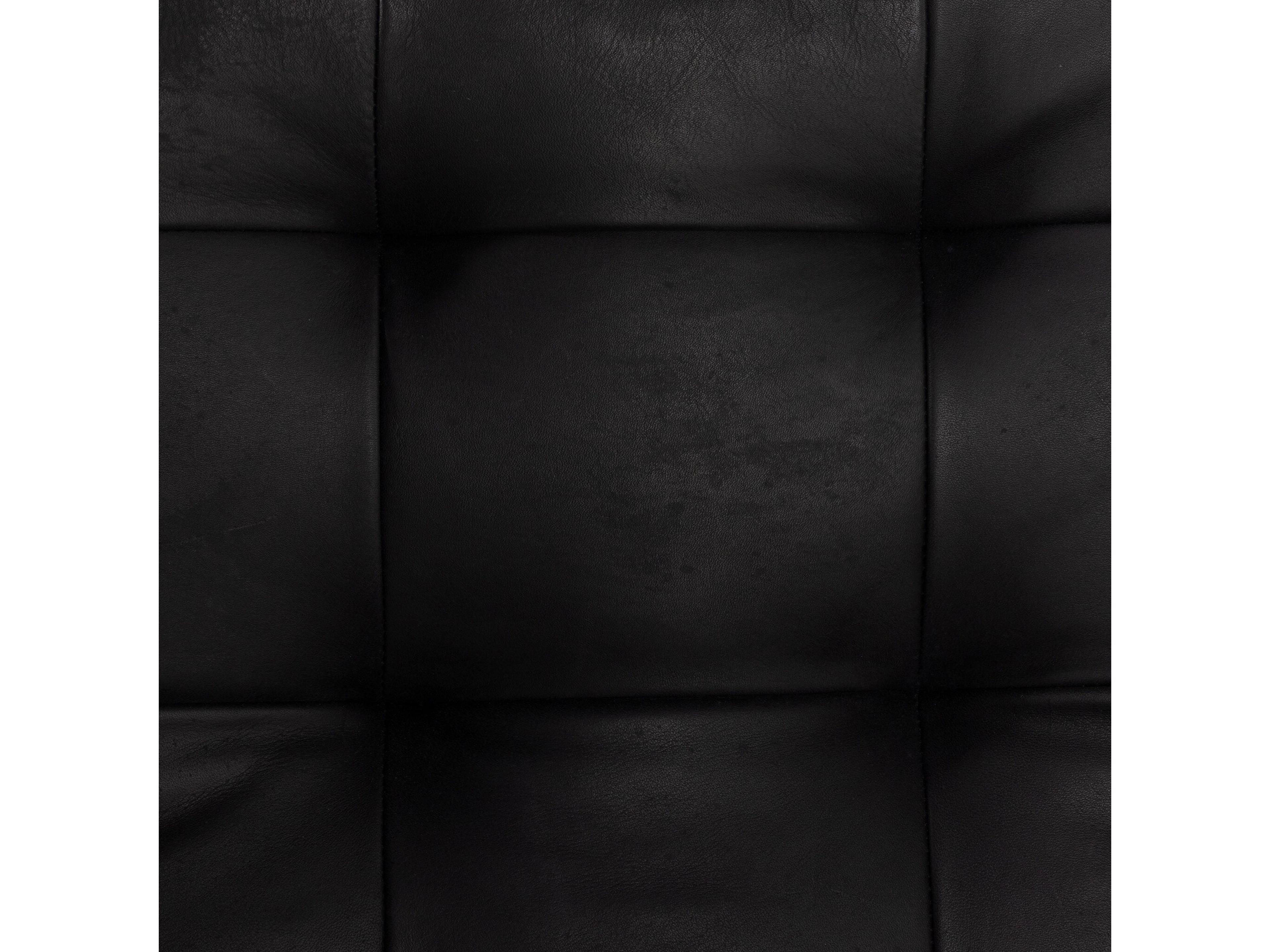 Four Hands Kensington Halston Leather Ash Wood Black Upholstered Arm Dining Chair