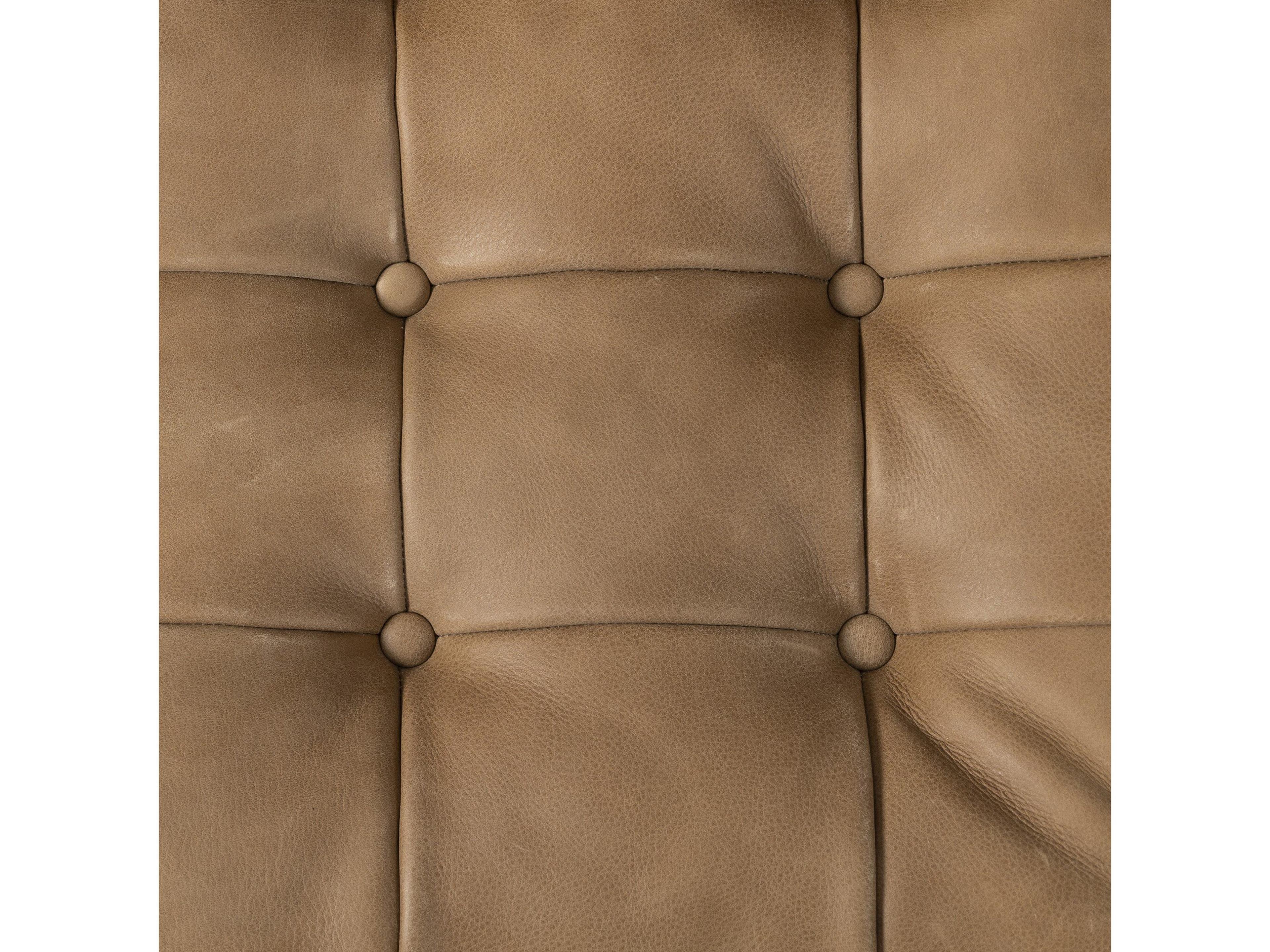 Four Hands Kensington Halston Beige Leather Accent Chair