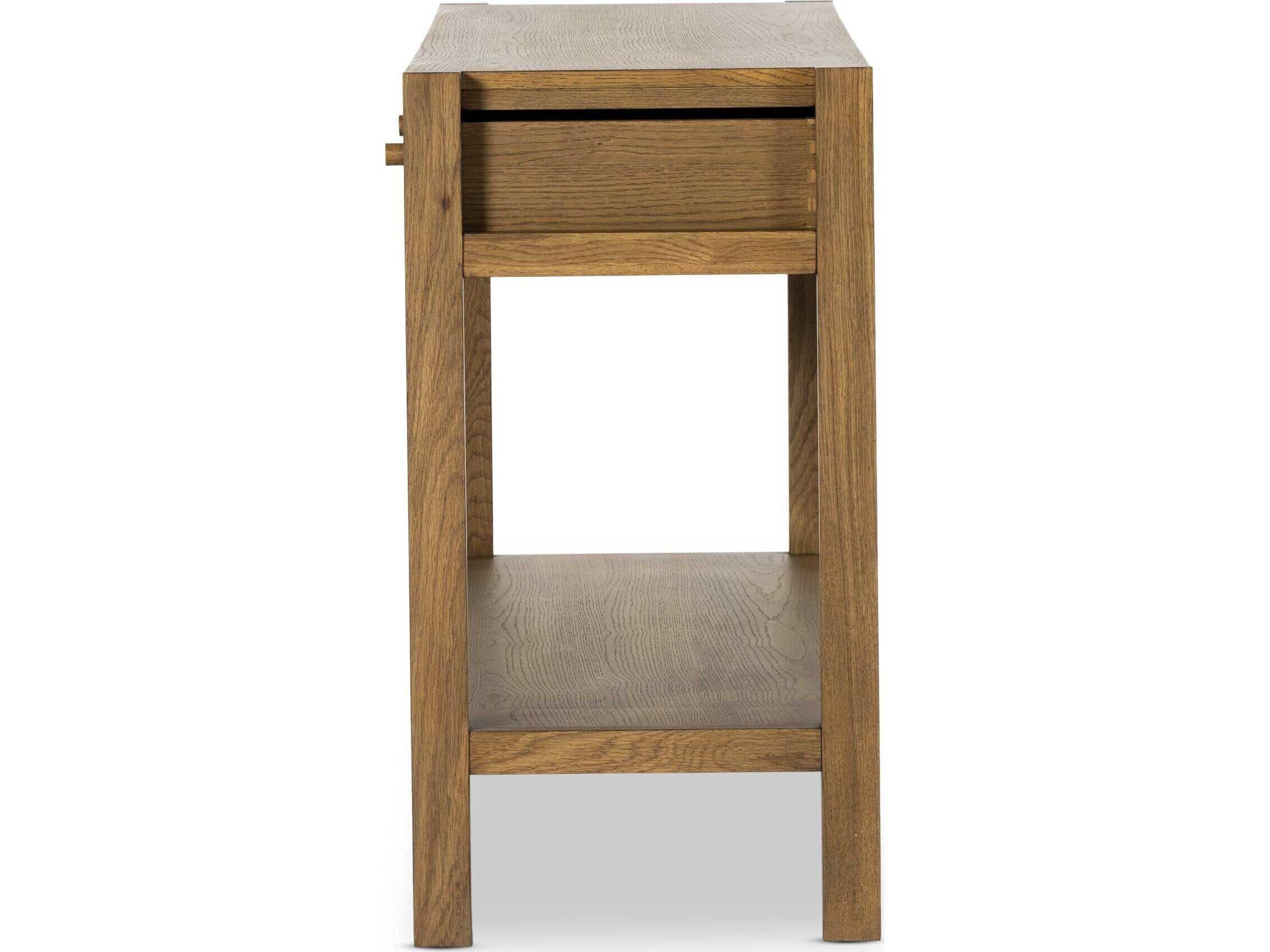 Four Hands Haiden Meadow Rectangular Wood Tawny Oak Console Table