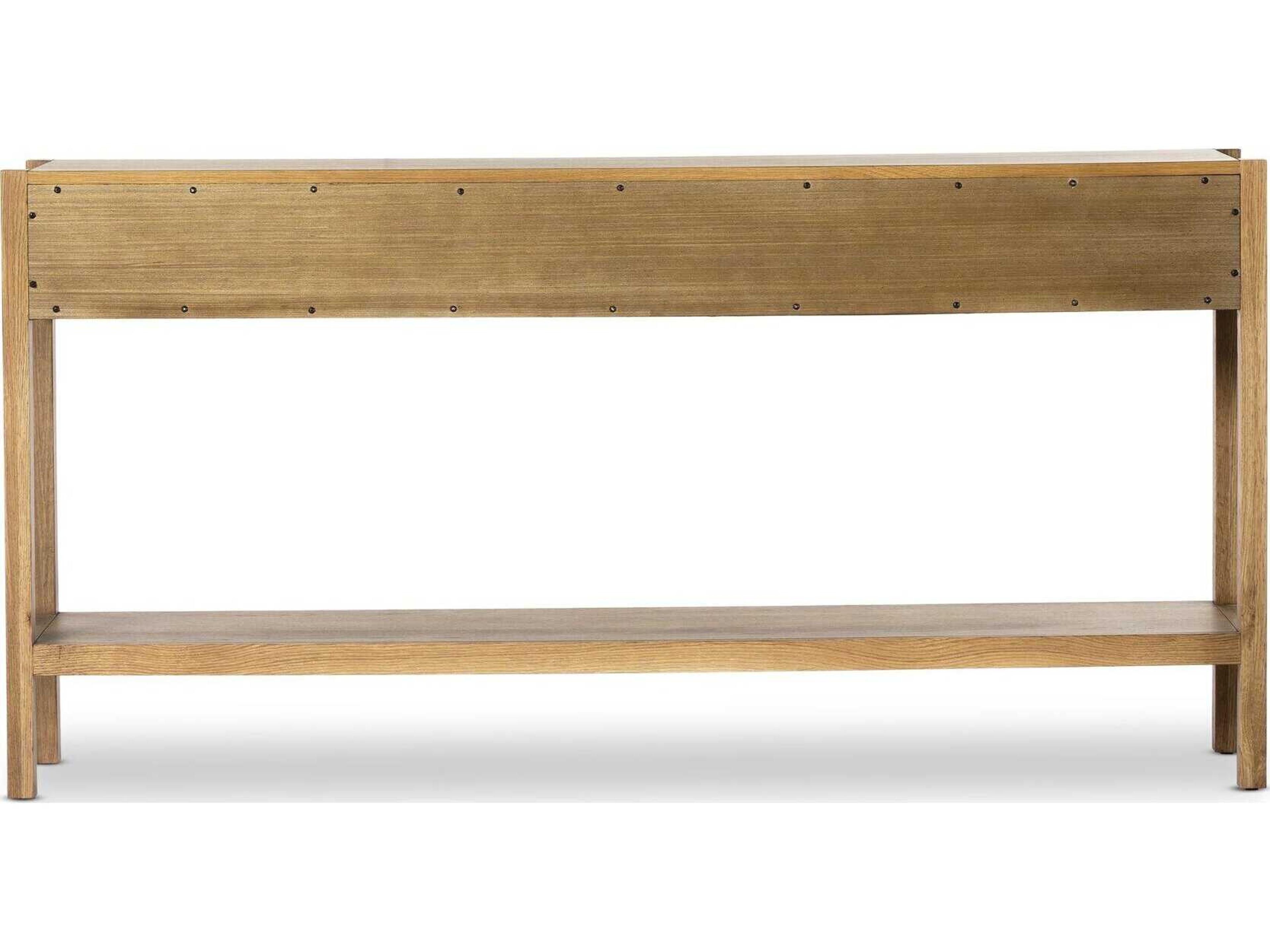 Luxecor Globetrotter Meadow Rectangular Wood Tawny Oak Console Table