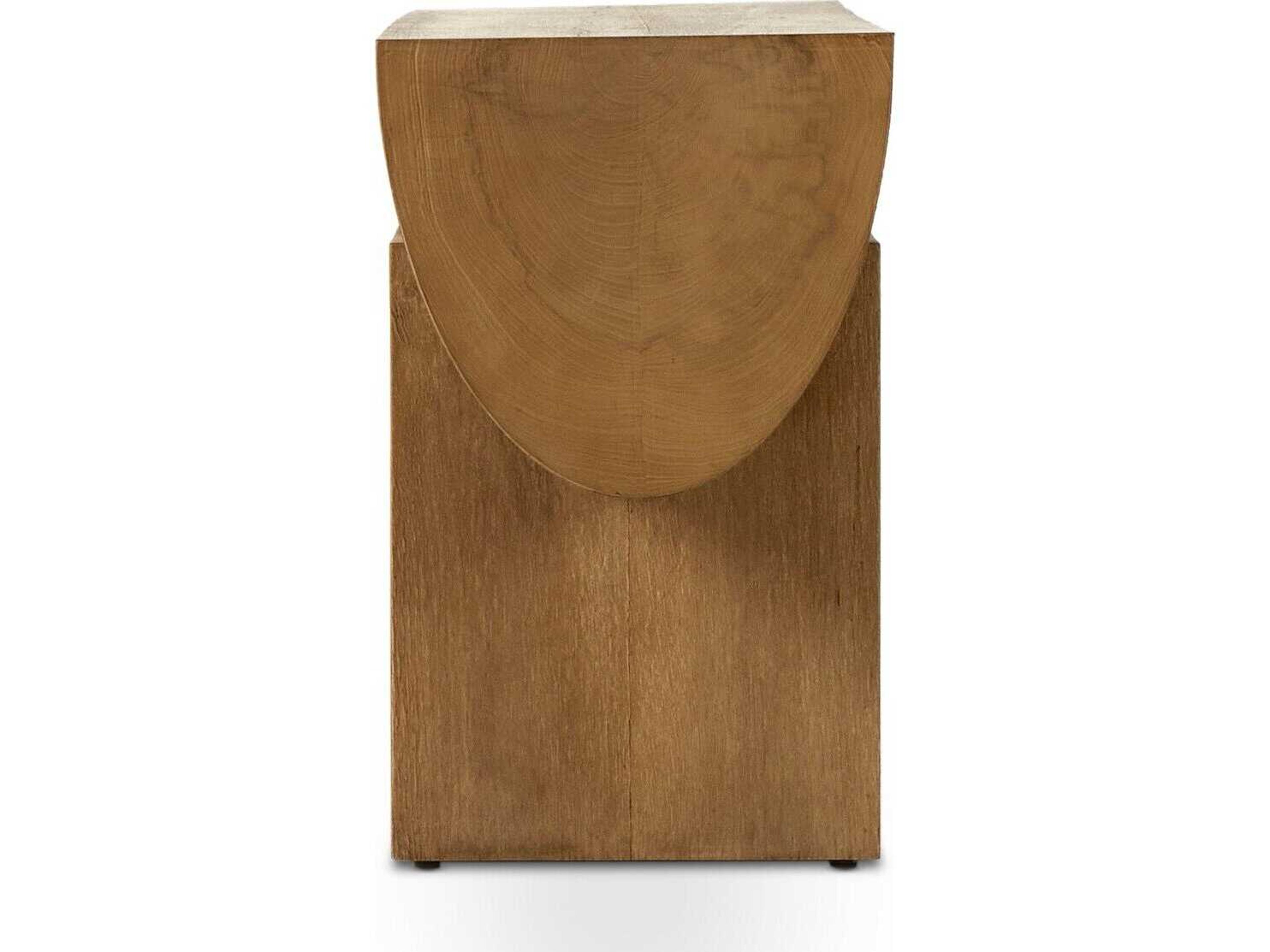 Four Hands Wesson Elbert Rectangular Wood Rustic Oak Veneer Natural Ash Console Table