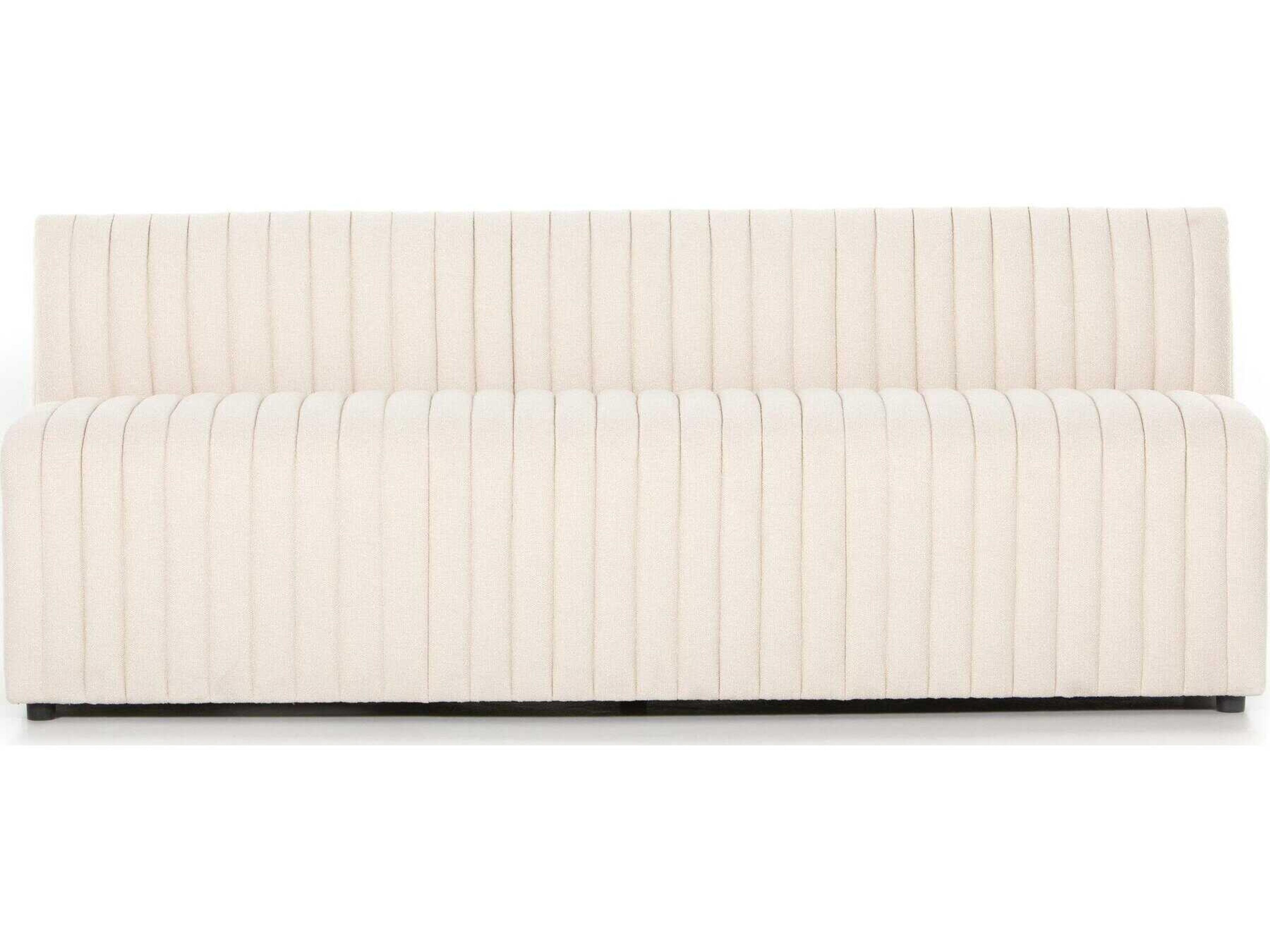 Four Hands Grayson Augustine Capri Oatmeal Upholstered Dining Banquette