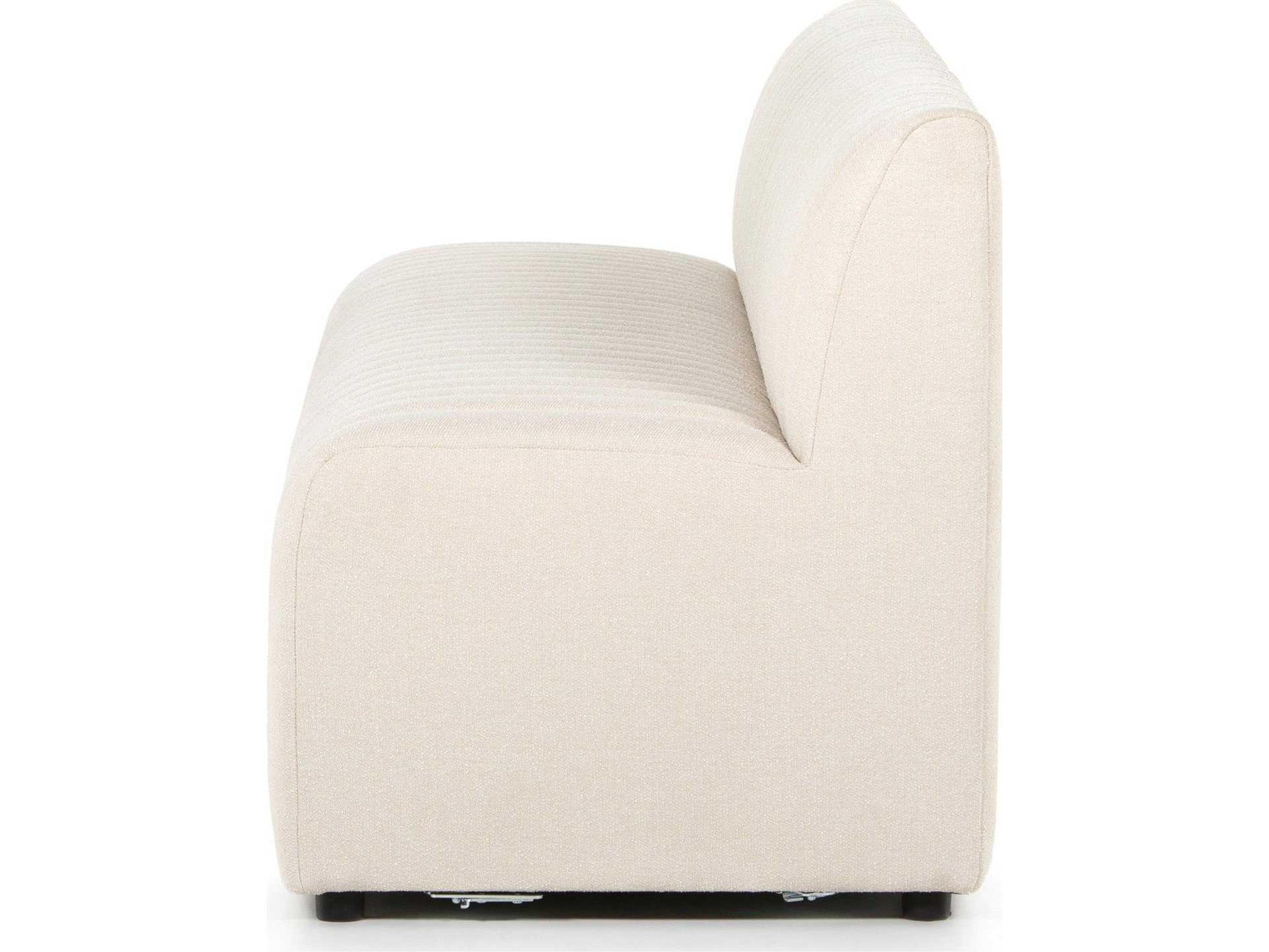 Four Hands Grayson Augustine Capri Oatmeal Upholstered Dining Banquette