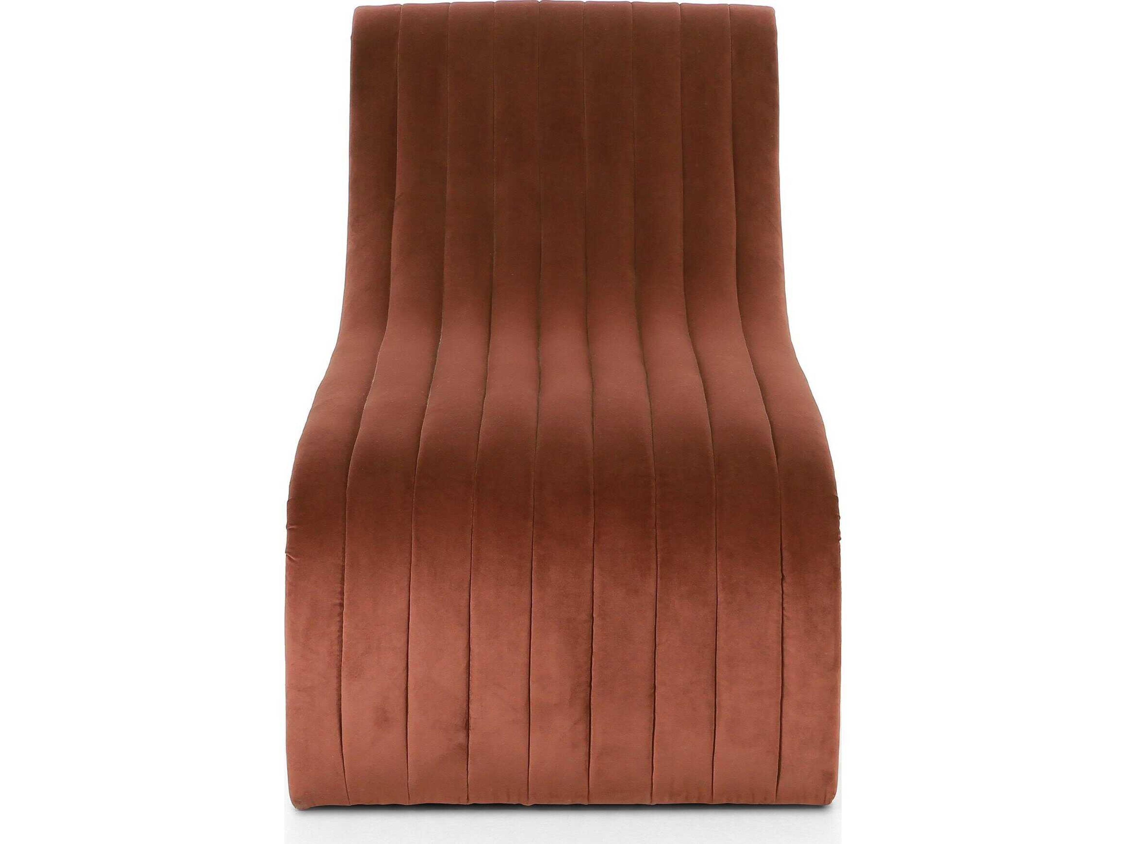 Four Hands Grayson Augustine Surrey Auburn Orange Upholstered Chaise