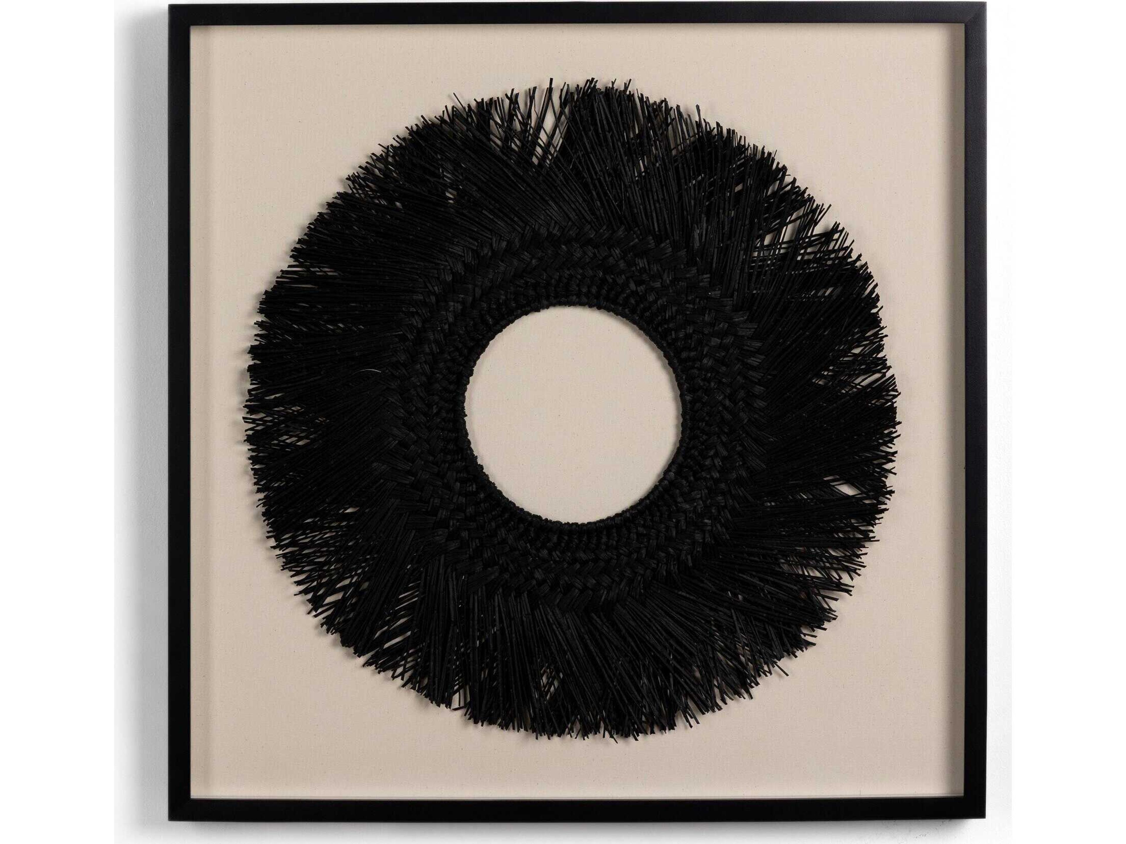 Four Hands Art Studio Black Sea Grass Wood Wall Art