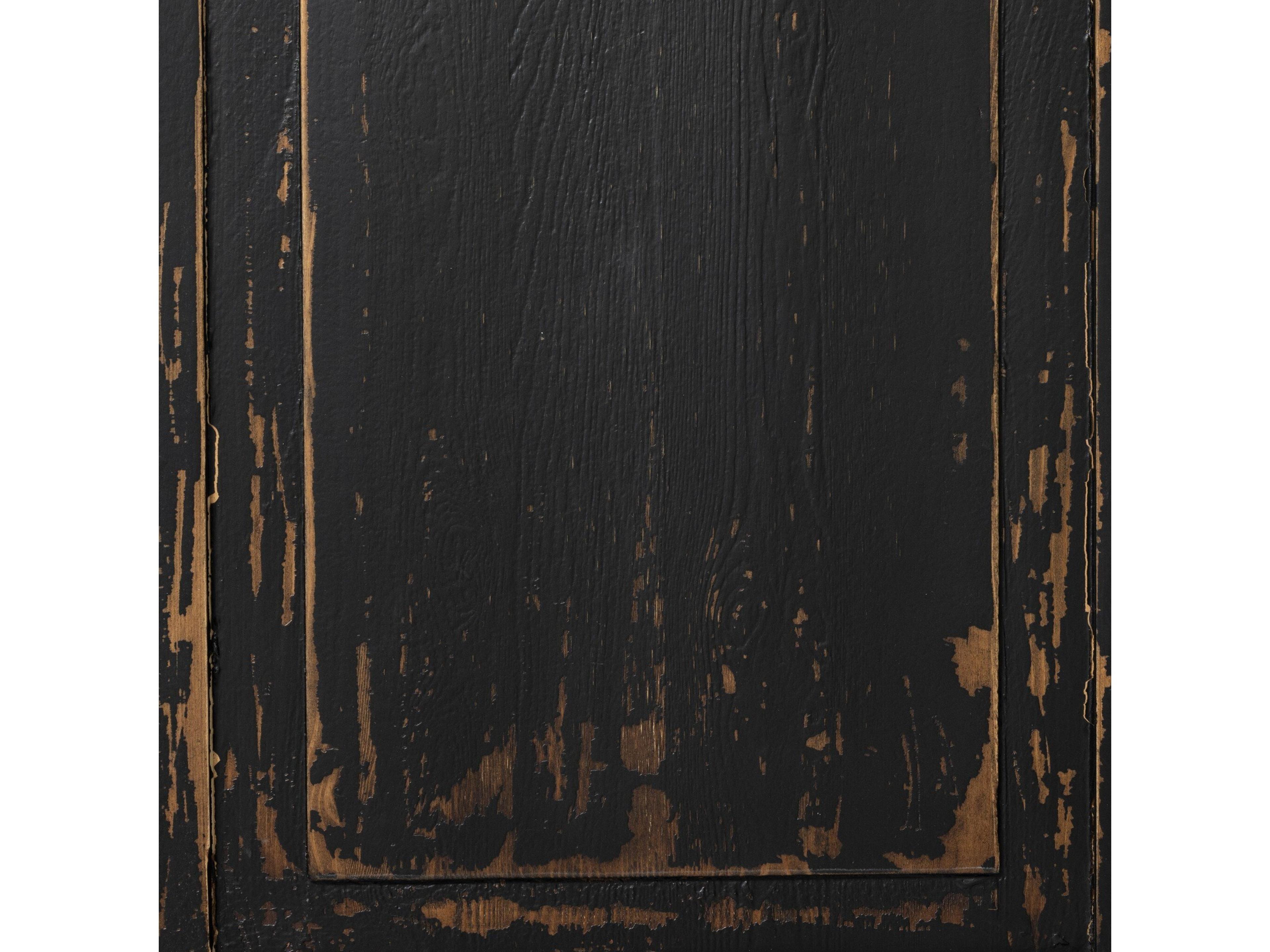 Four Hands Cordella Marjorie 96" Pine Wood Distressed Black Sideboard