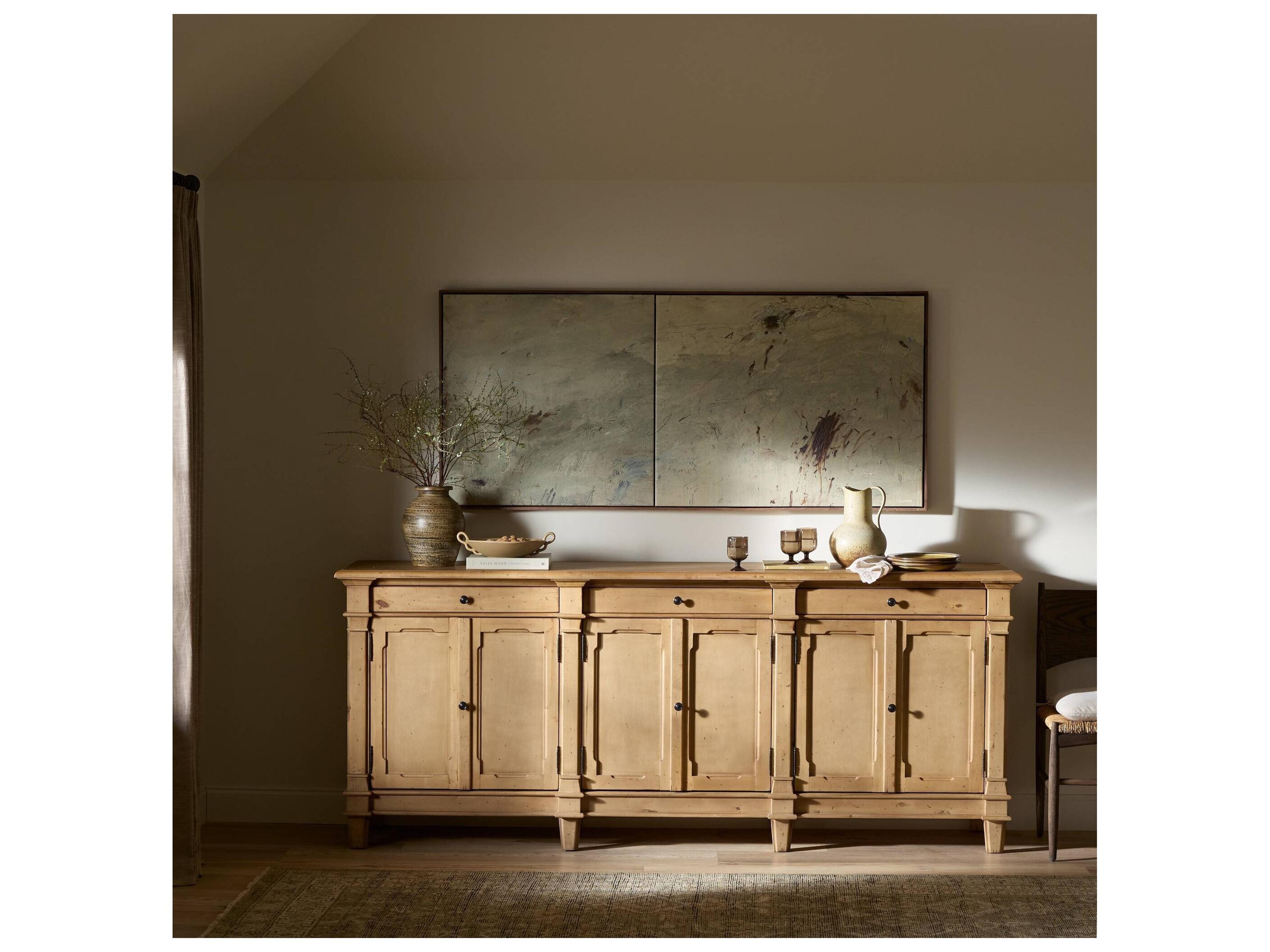Four Hands Cordella 96" Pine Wood Sideboard