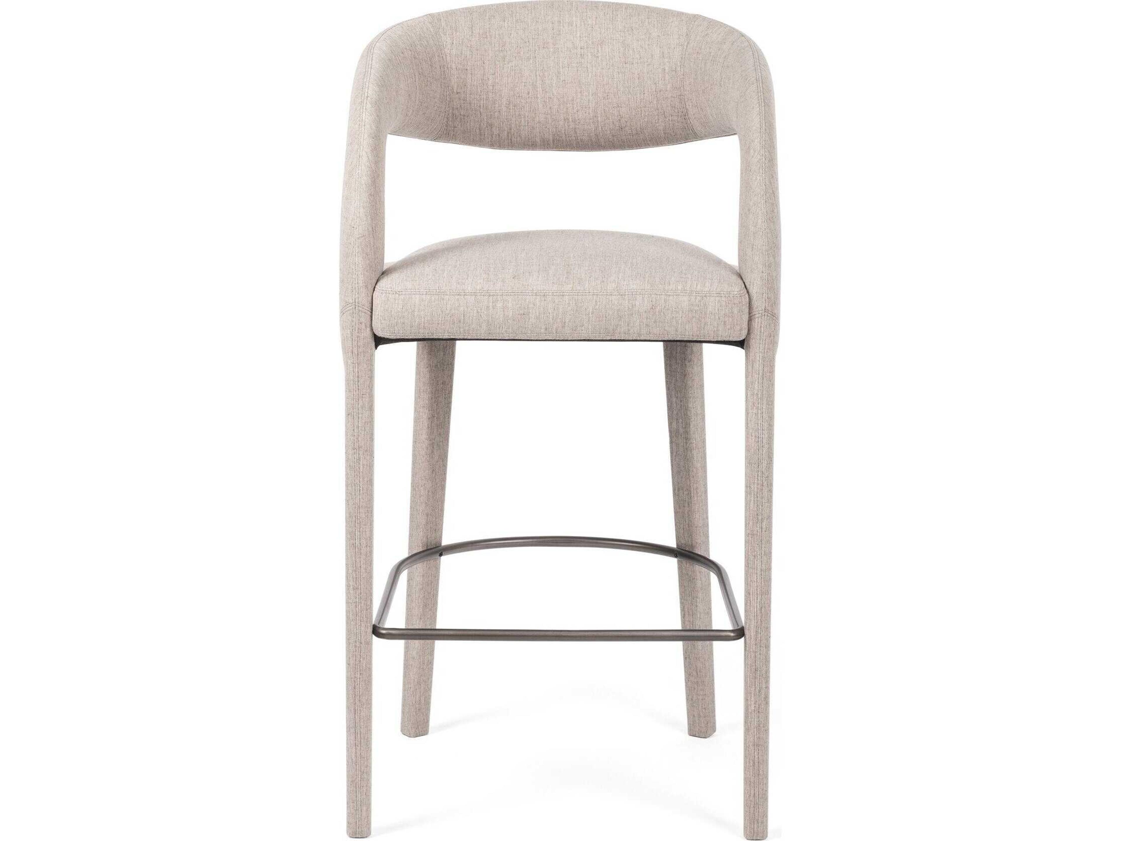 Four Hands Townsend Hawkins Savile Flannel Upholstered Bar Stool