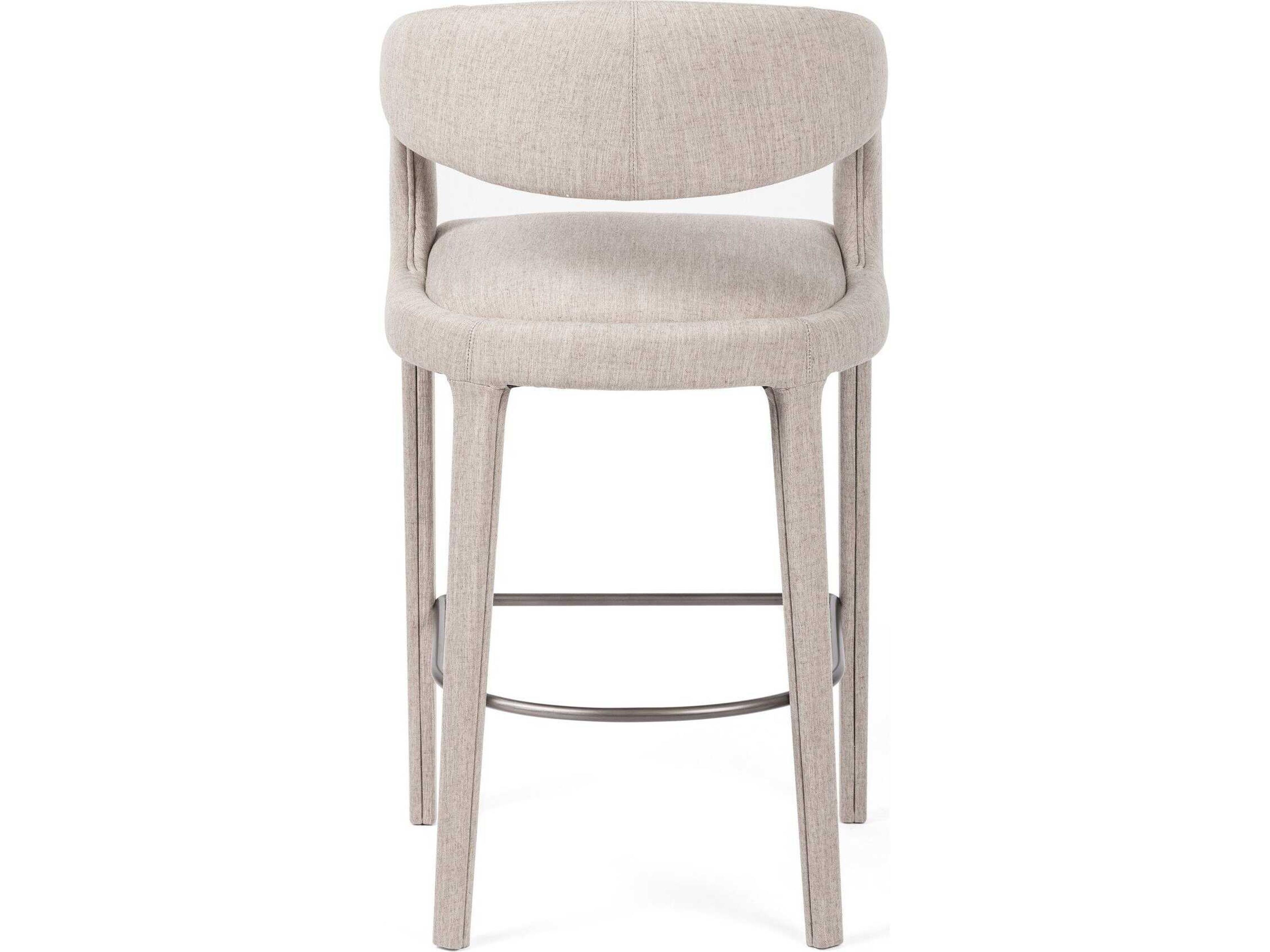 Four Hands Townsend Hawkins Savile Flannel Upholstered Bar Stool