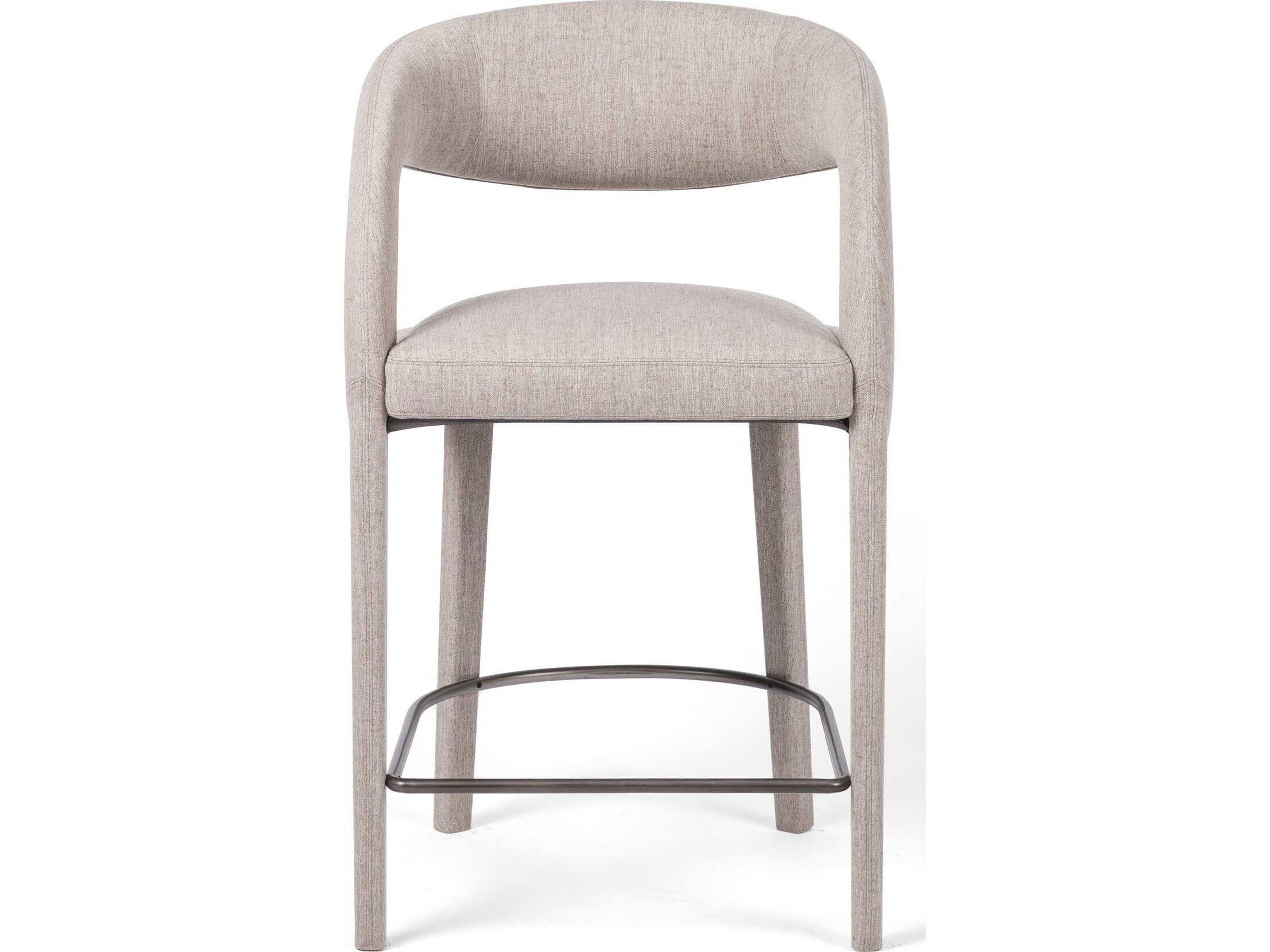 Four Hands Townsend Hawkins Savile Flannel Upholstered Counter Stool