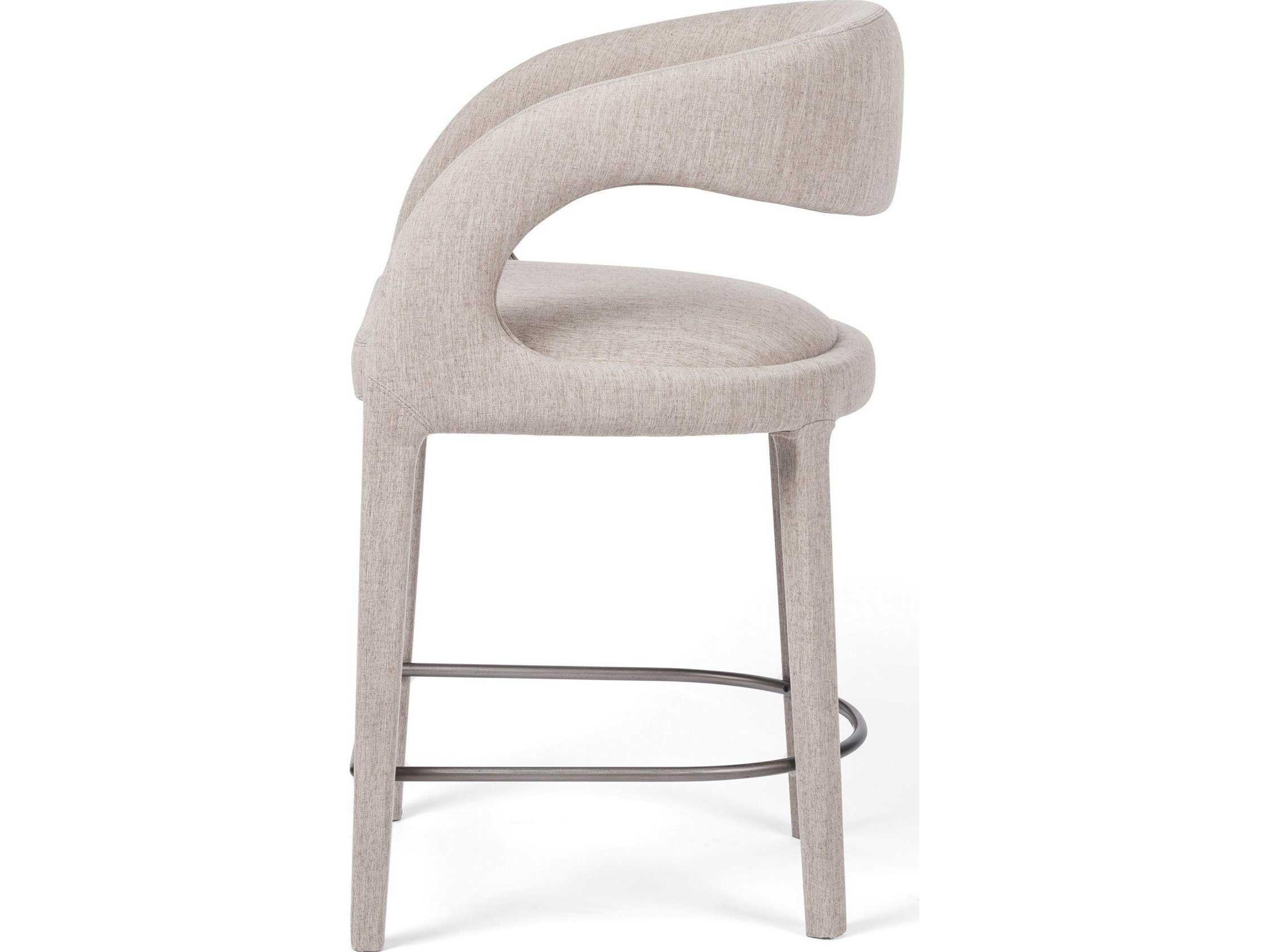 Four Hands Townsend Hawkins Savile Flannel Upholstered Counter Stool