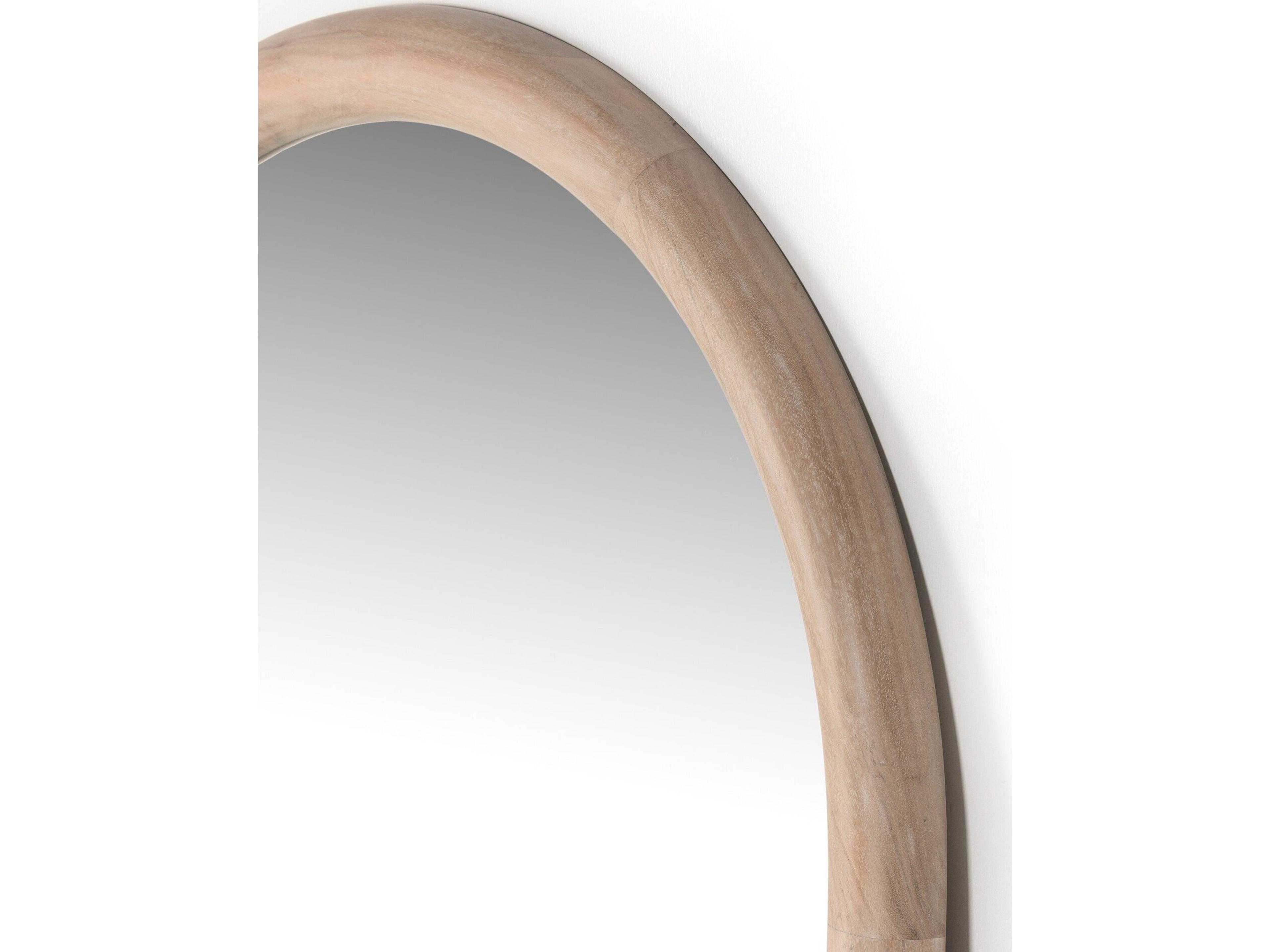 Four Hands Truett Gulliver Whitewash Acacia Floor Mirror