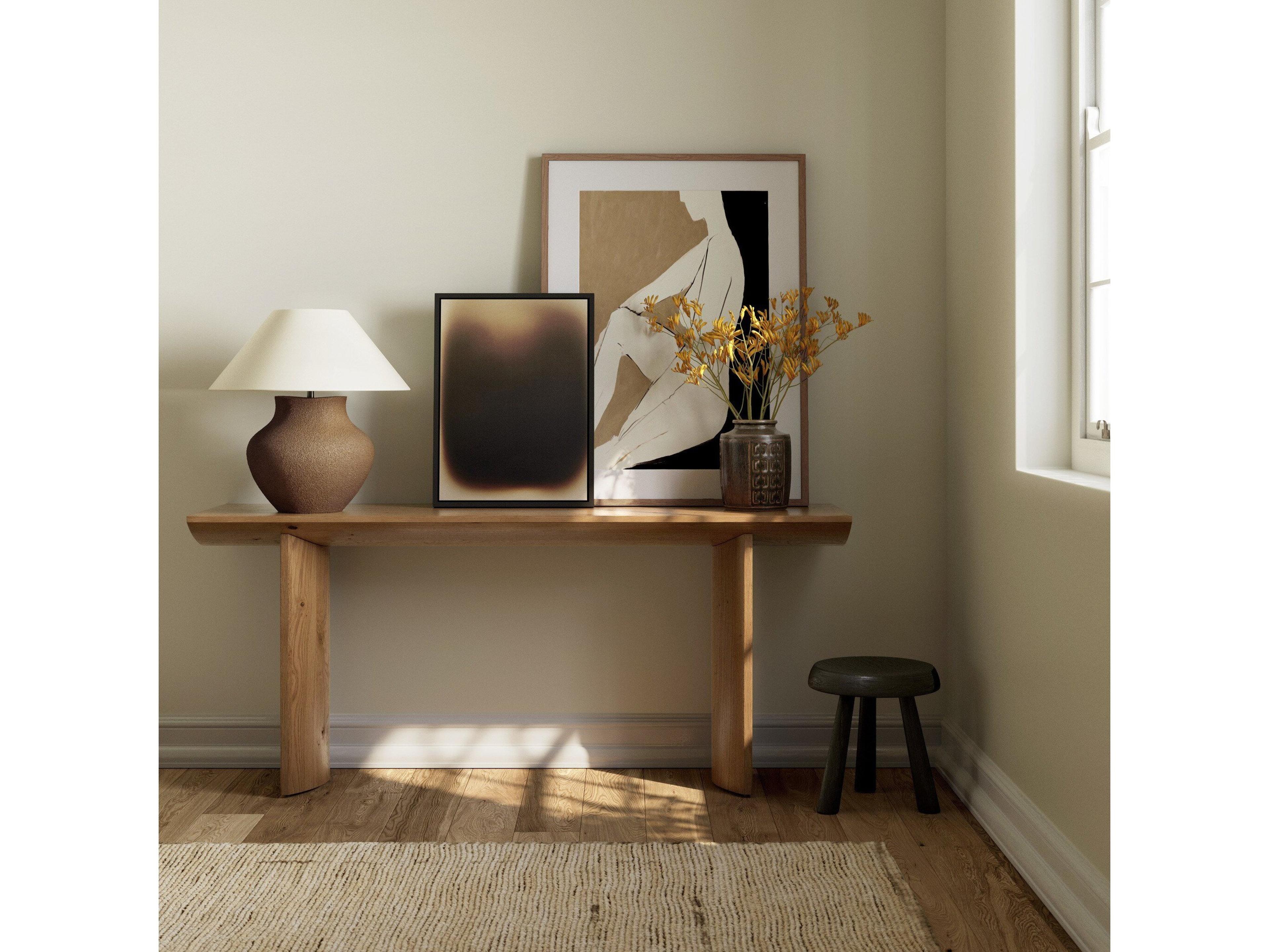 Four Hands Barton Pickford Rectangular Wood Dusted Oak Console Table