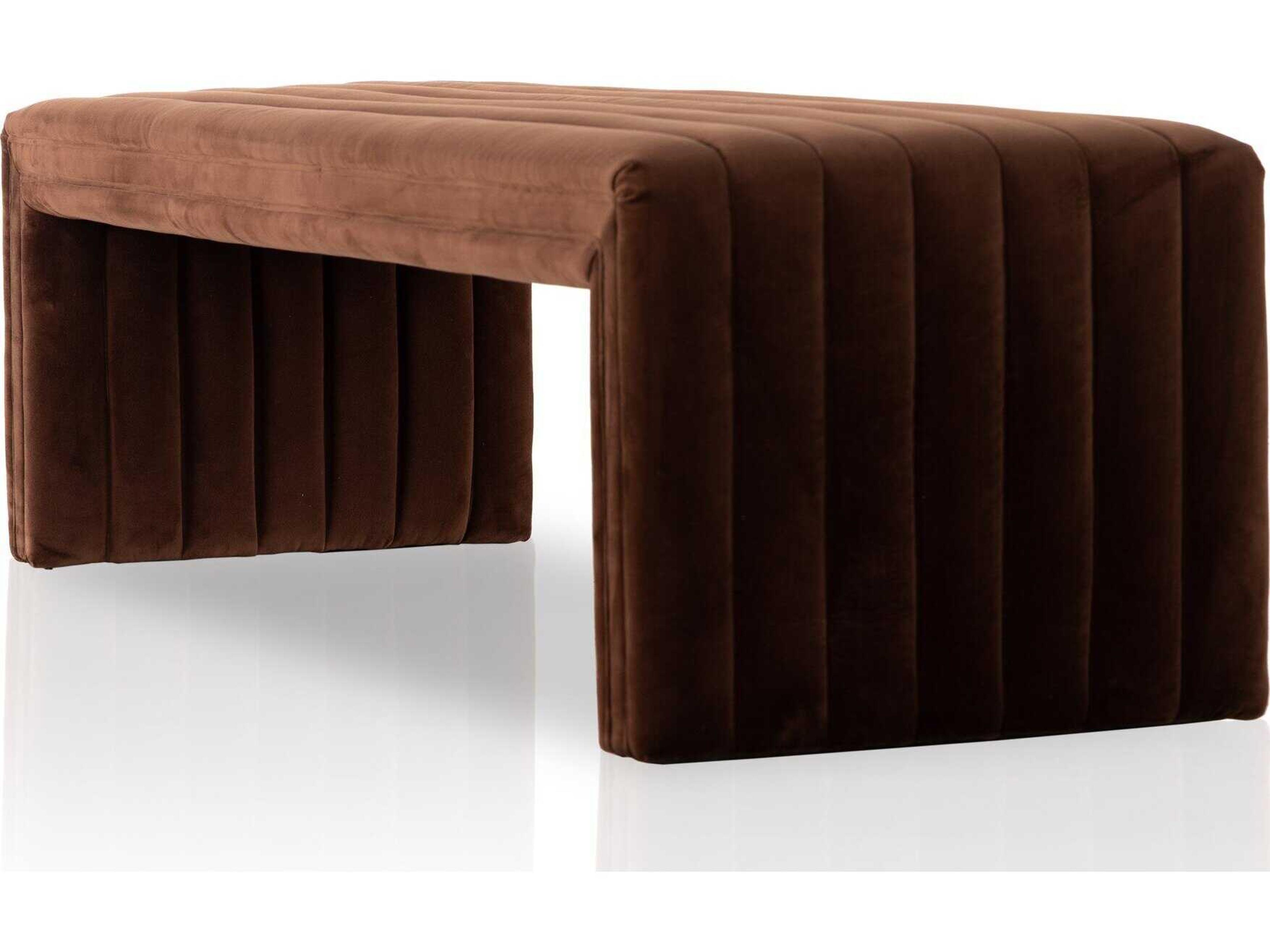 Luxecor Globetrotter Augustine Surrey Auburn Upholstered Dining Bench