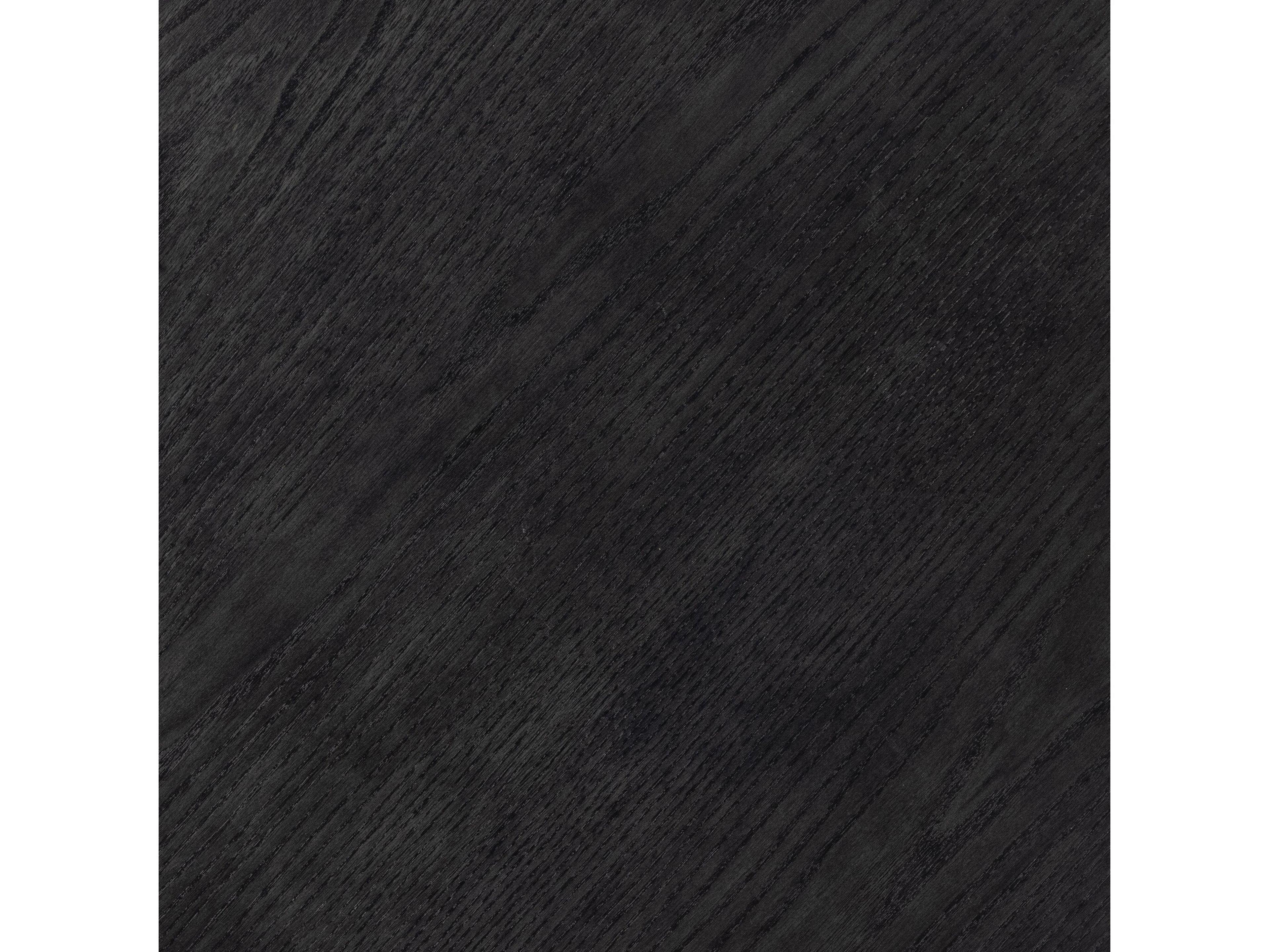 Four Hands Belfast Merla Round Wood Black Wash Ash End Table