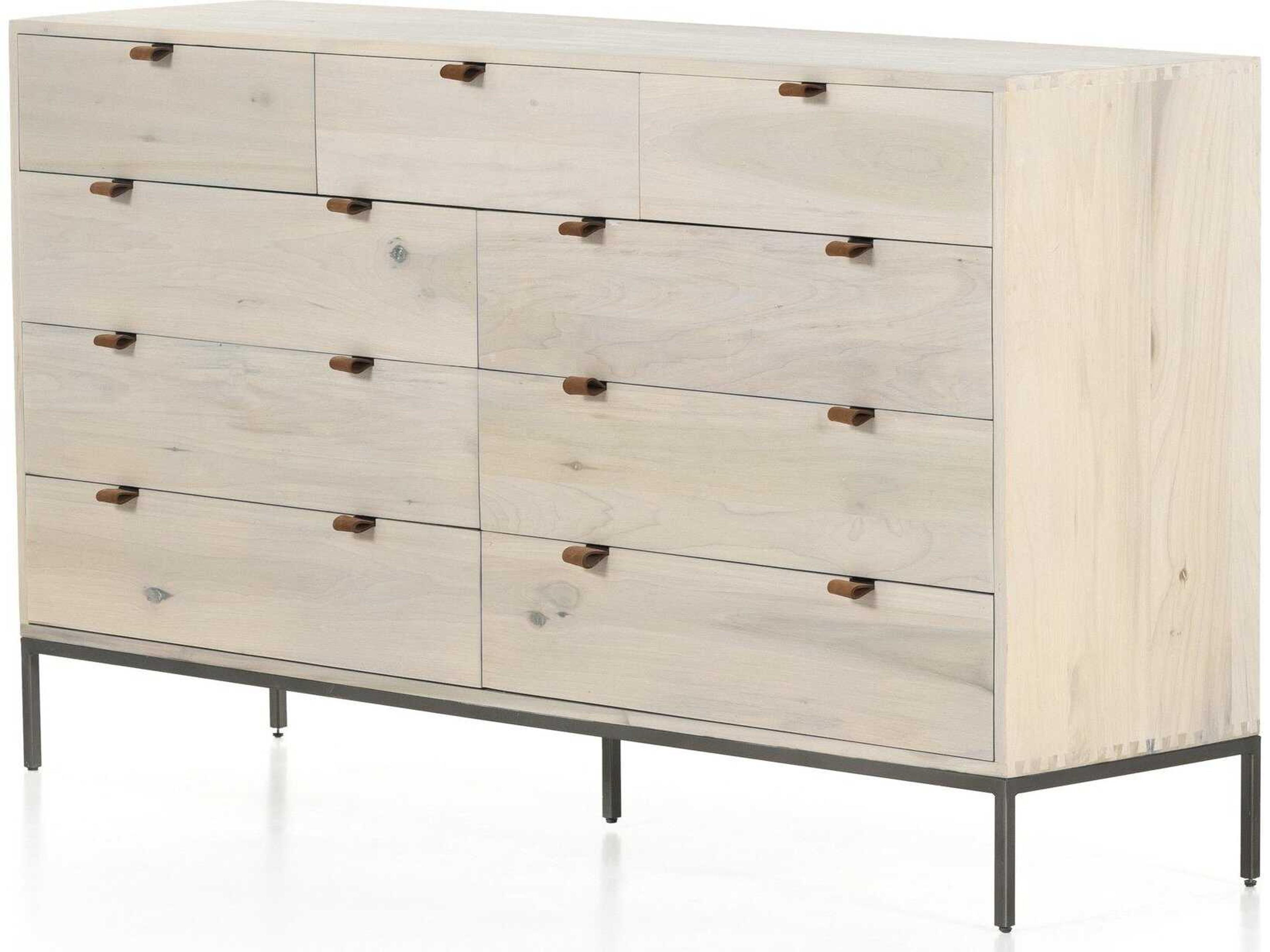Fulton Trey Dove Poplar  Wood 9 Drawer Dresser