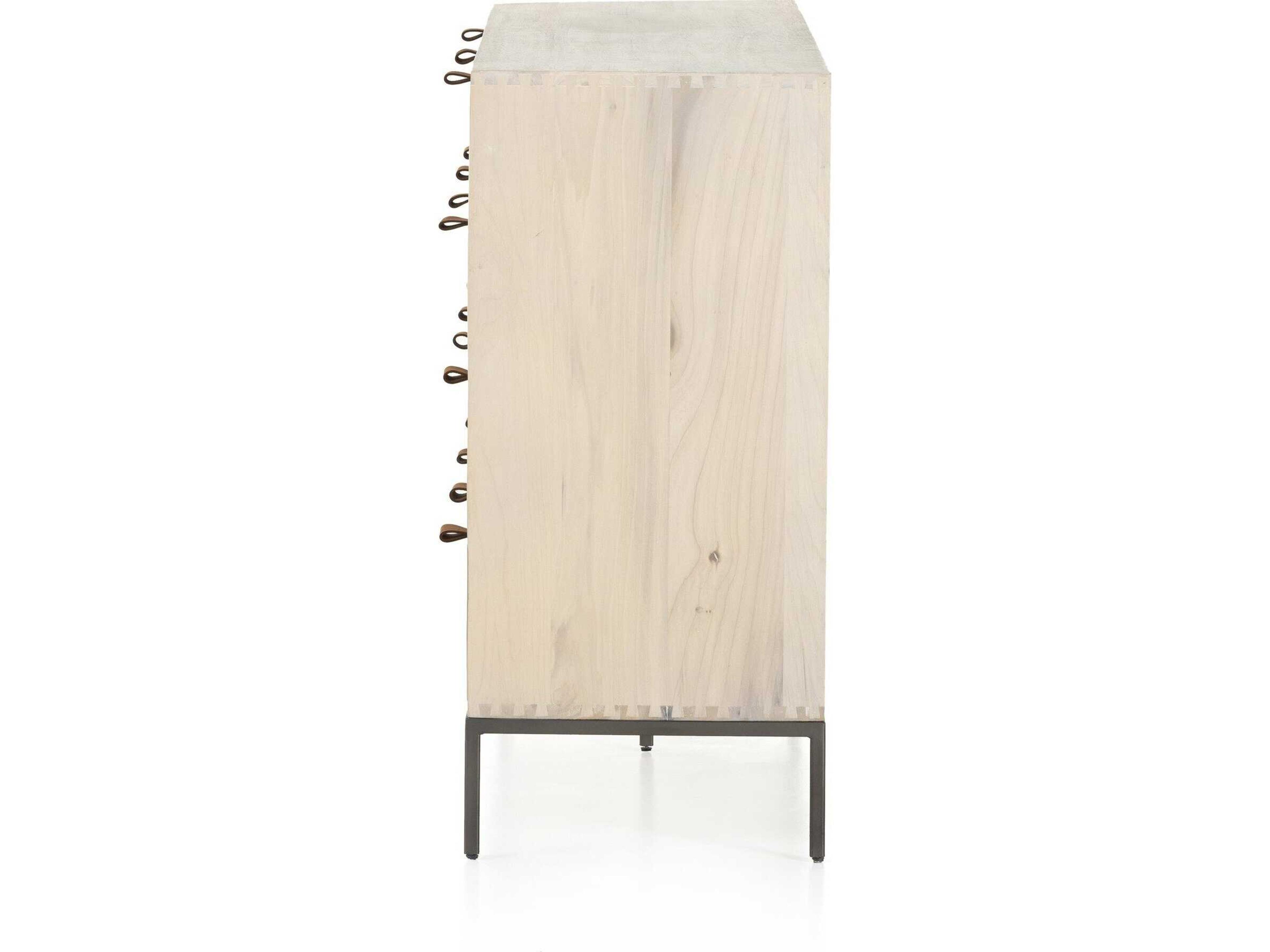 Four Hands Fulton Trey Dove Poplar  Wood 9 Drawer Dresser