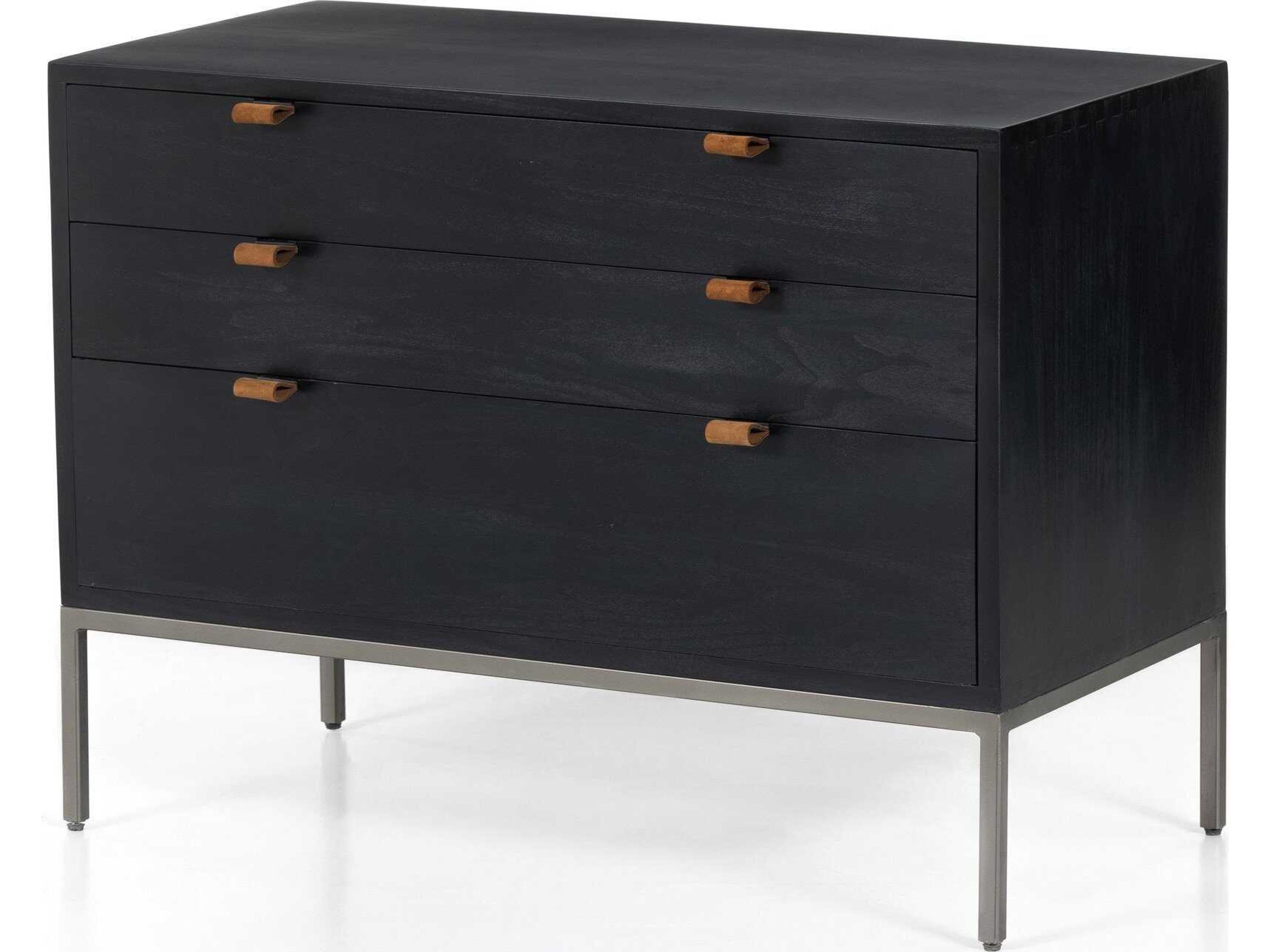 Trey Large Nightstand Fulton Black Wash Poplar