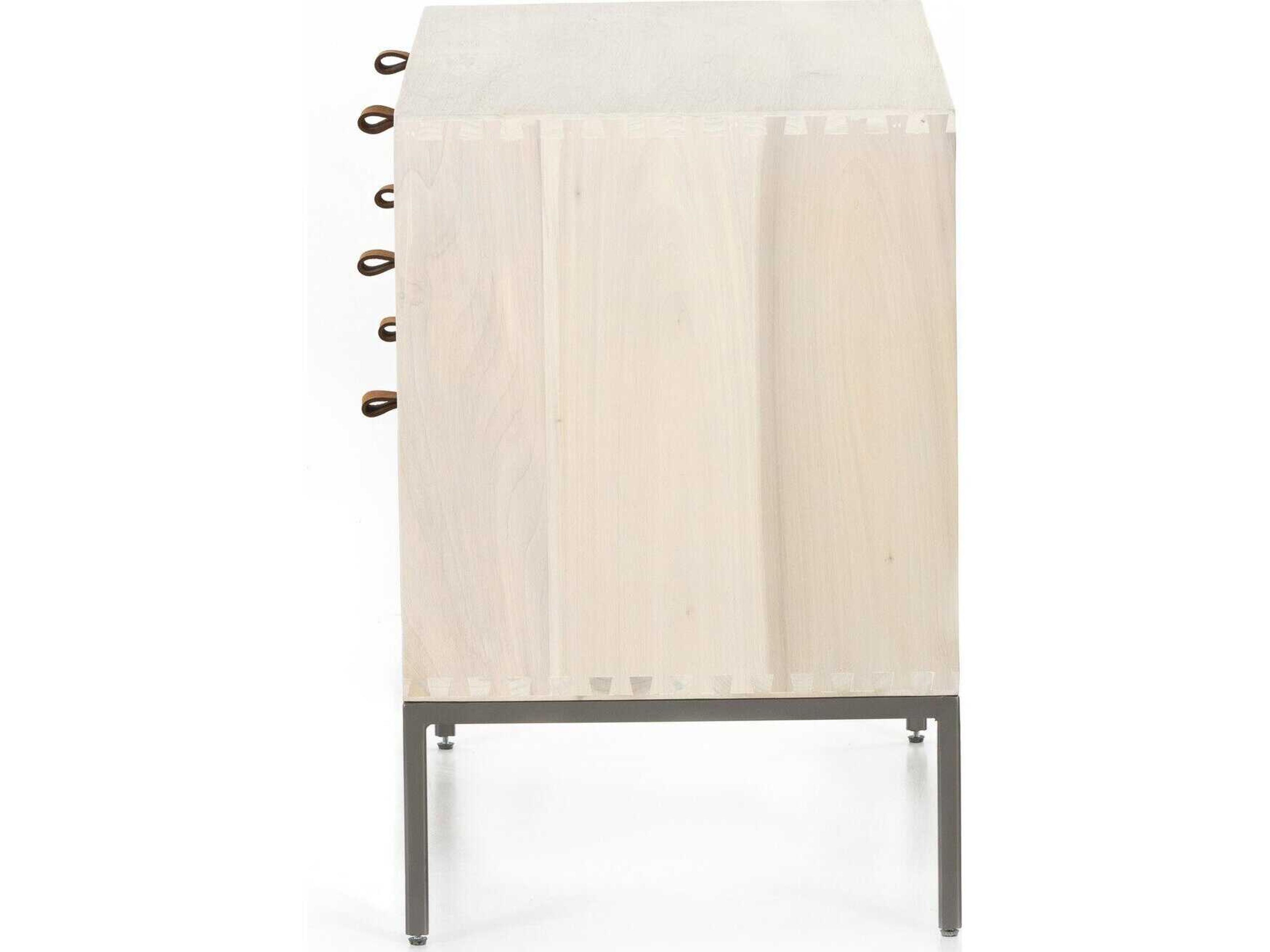 Four Hands Fulton Trey Dove Poplar  Wood Large Nightstand