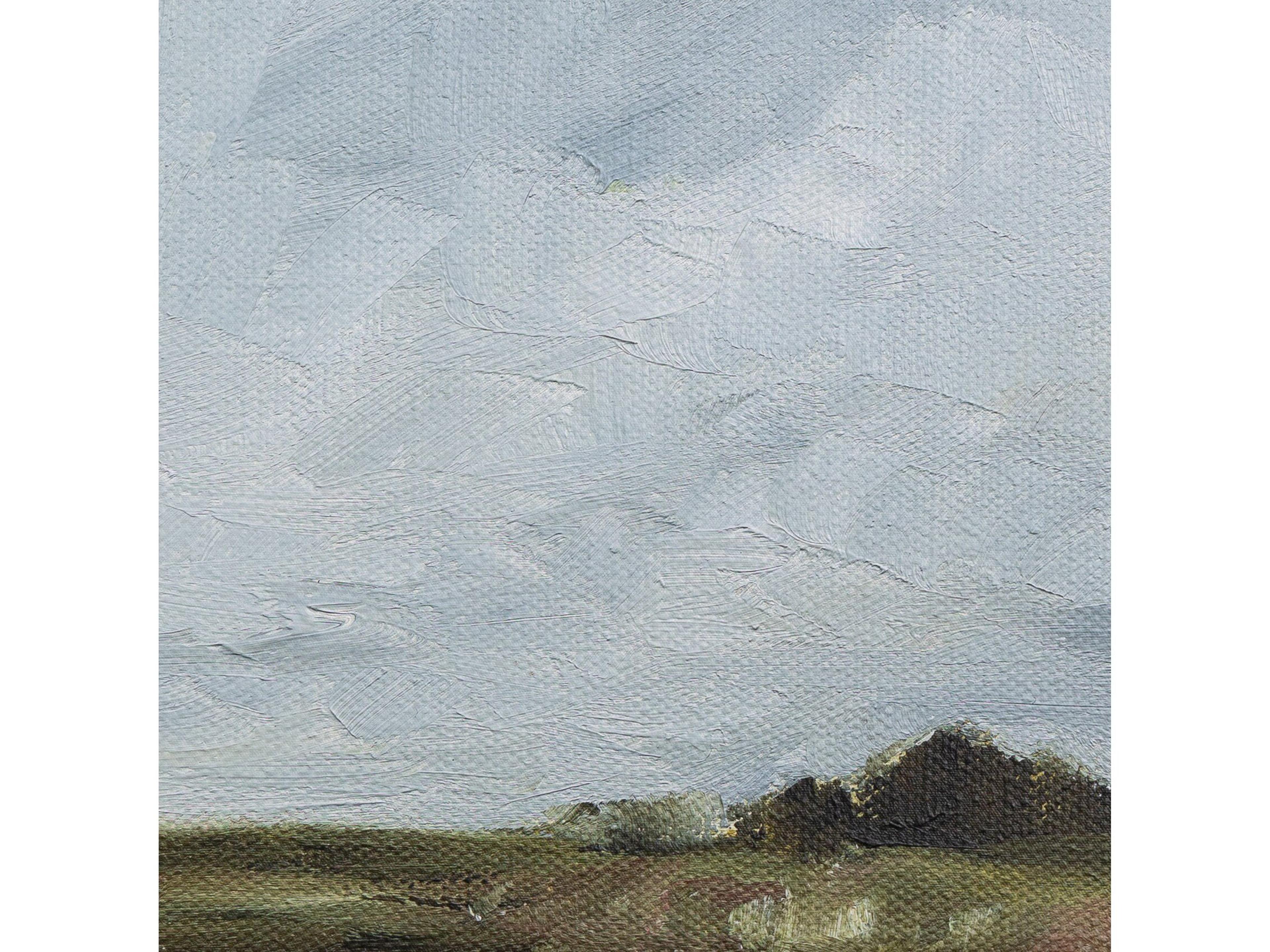 Four Hands Art Studio Natural Maple / White Farmland By Shaina Page Canvas Wall Art