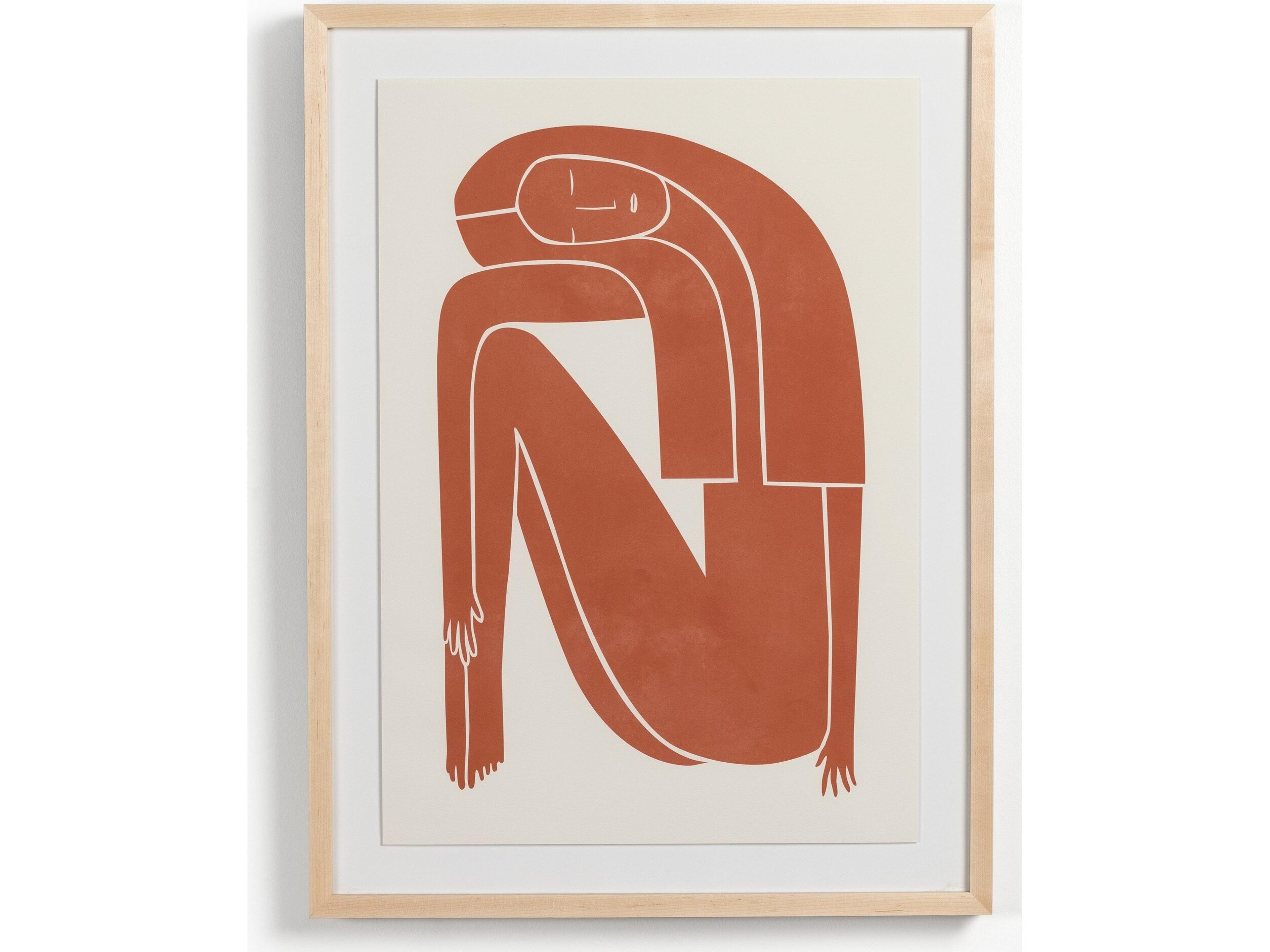 Four Hands Art Studio Figurative Figure Terracotta Print / Painting