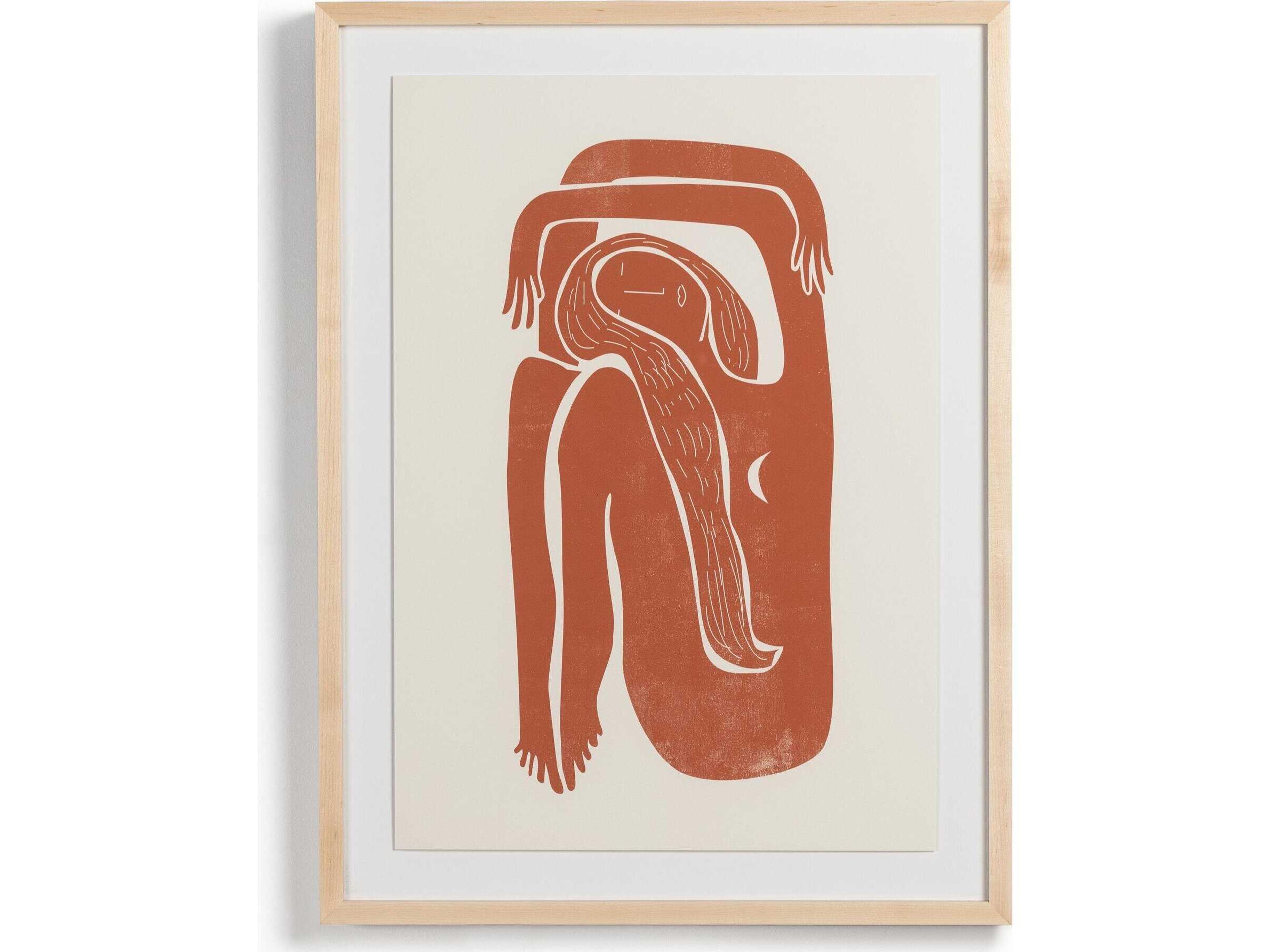 Four Hands Art Studio Moon River Terracotta By Roseanne Kenny Wall Art