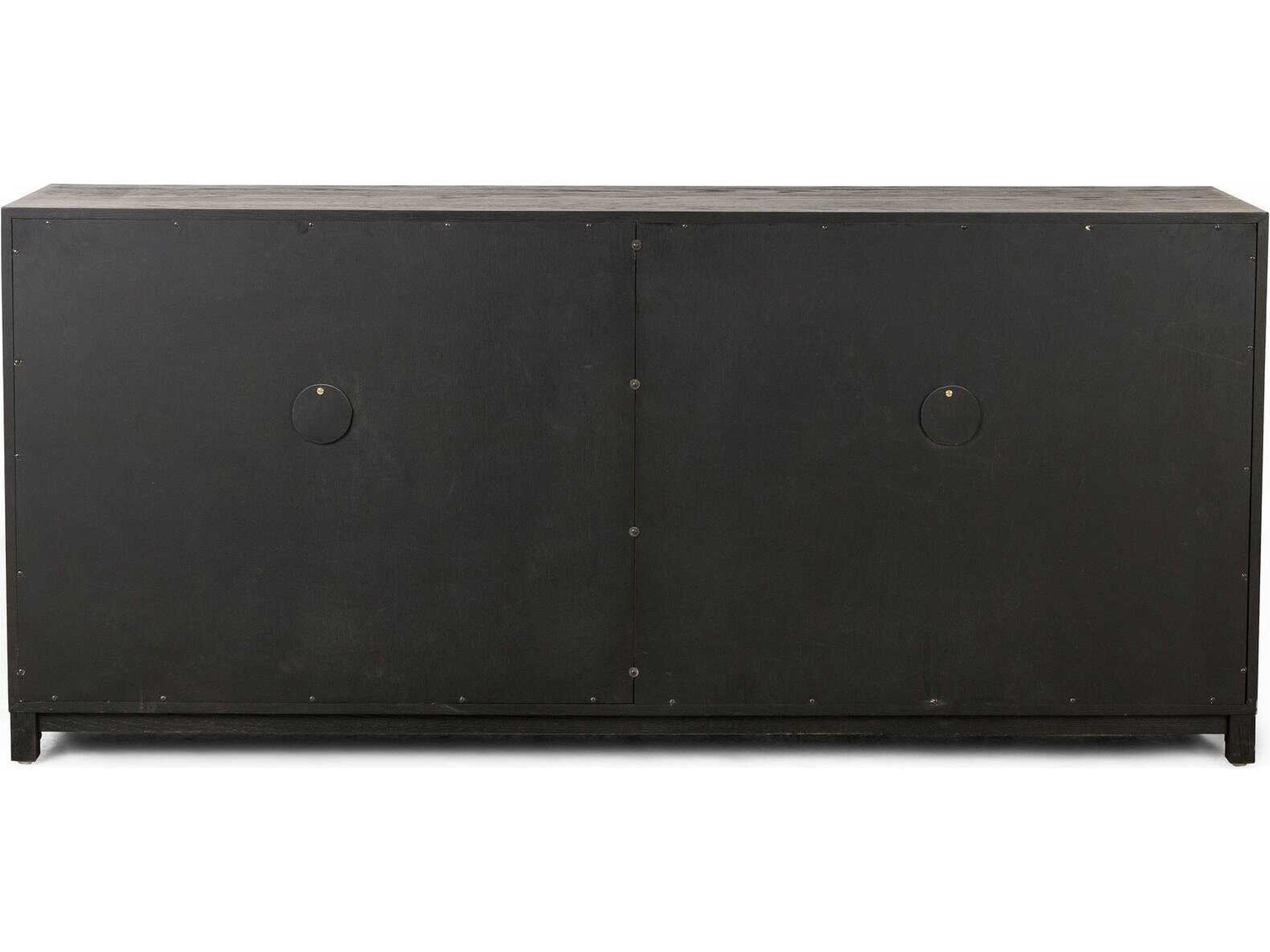 Four Hands Irondale Millie 78" Oak Wood Tempered Glass Drifted Sideboard