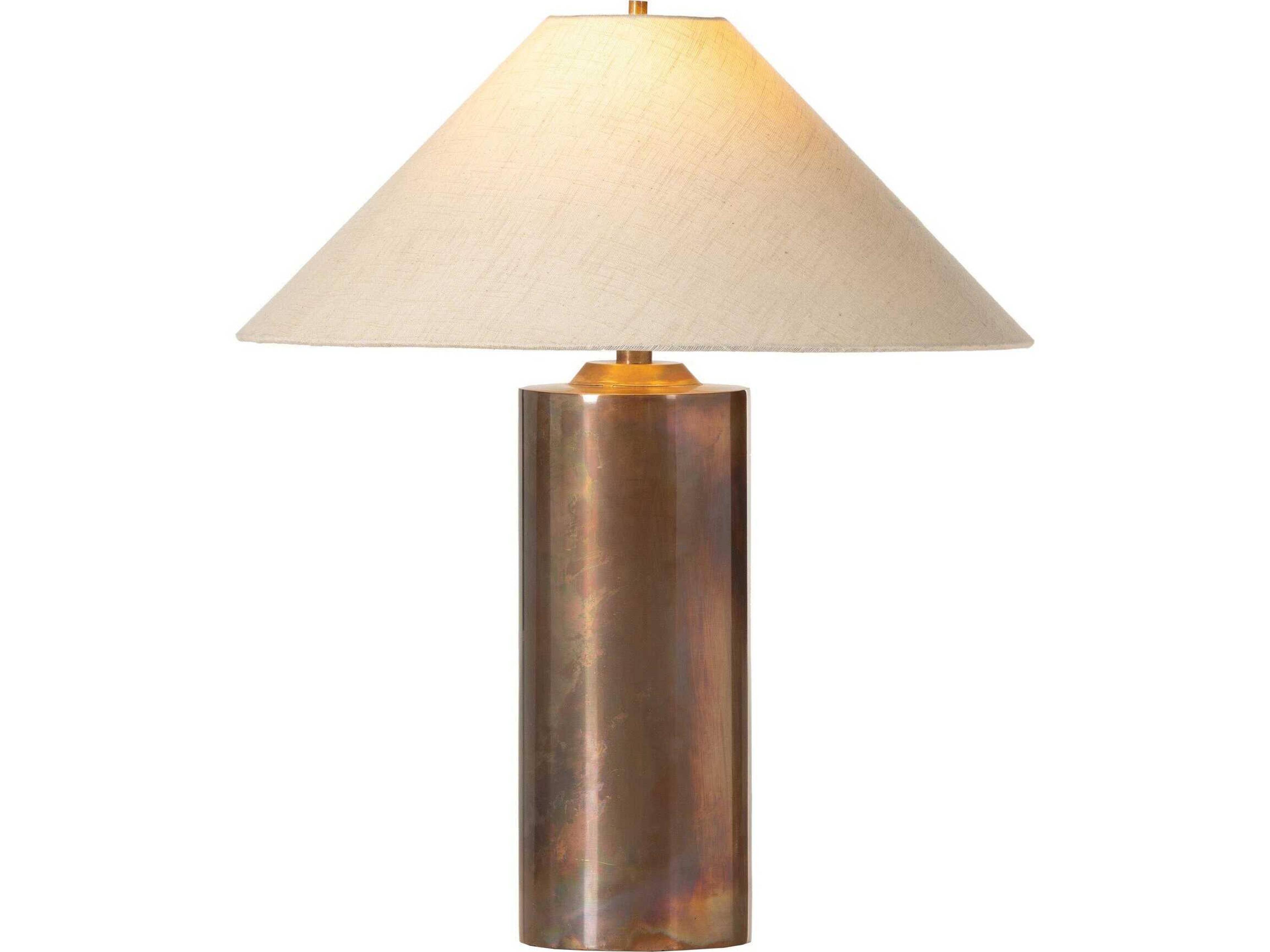 Four Hands Asher Iridescent Acid Wash Brown Table Lamp