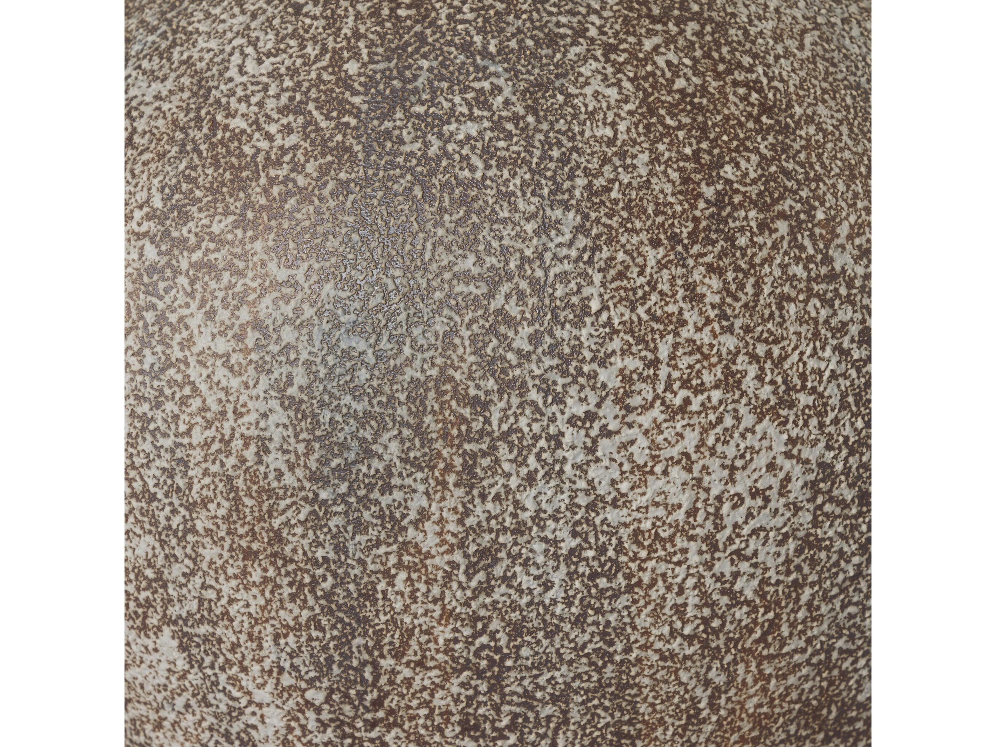 Four Hands Ryker Vintage Brown Ceramic Ivory Linen White LED Table Lamp