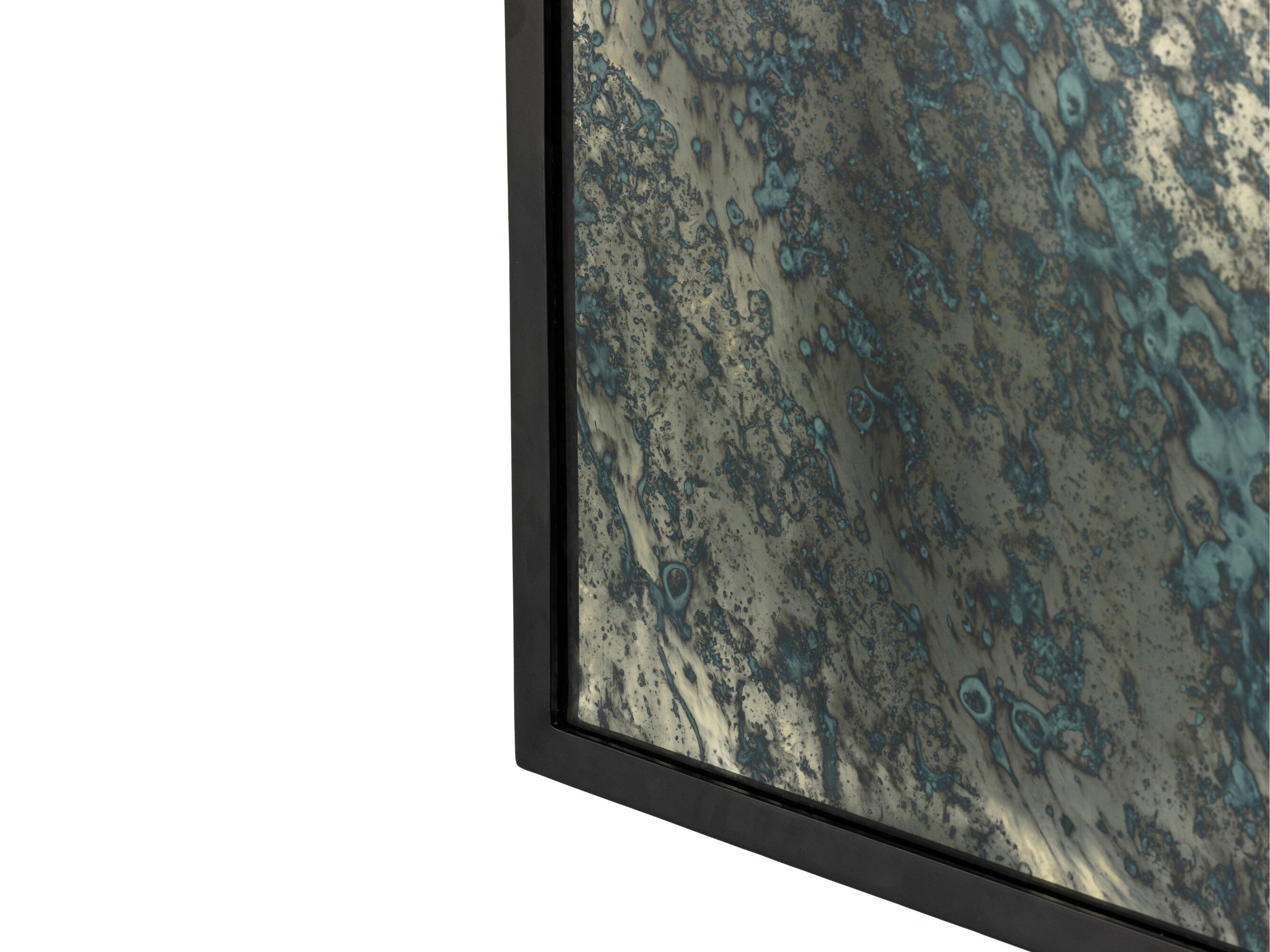 Luxecor Globetrotter Acid Iron Matte Black Rectangular Wash Mirror