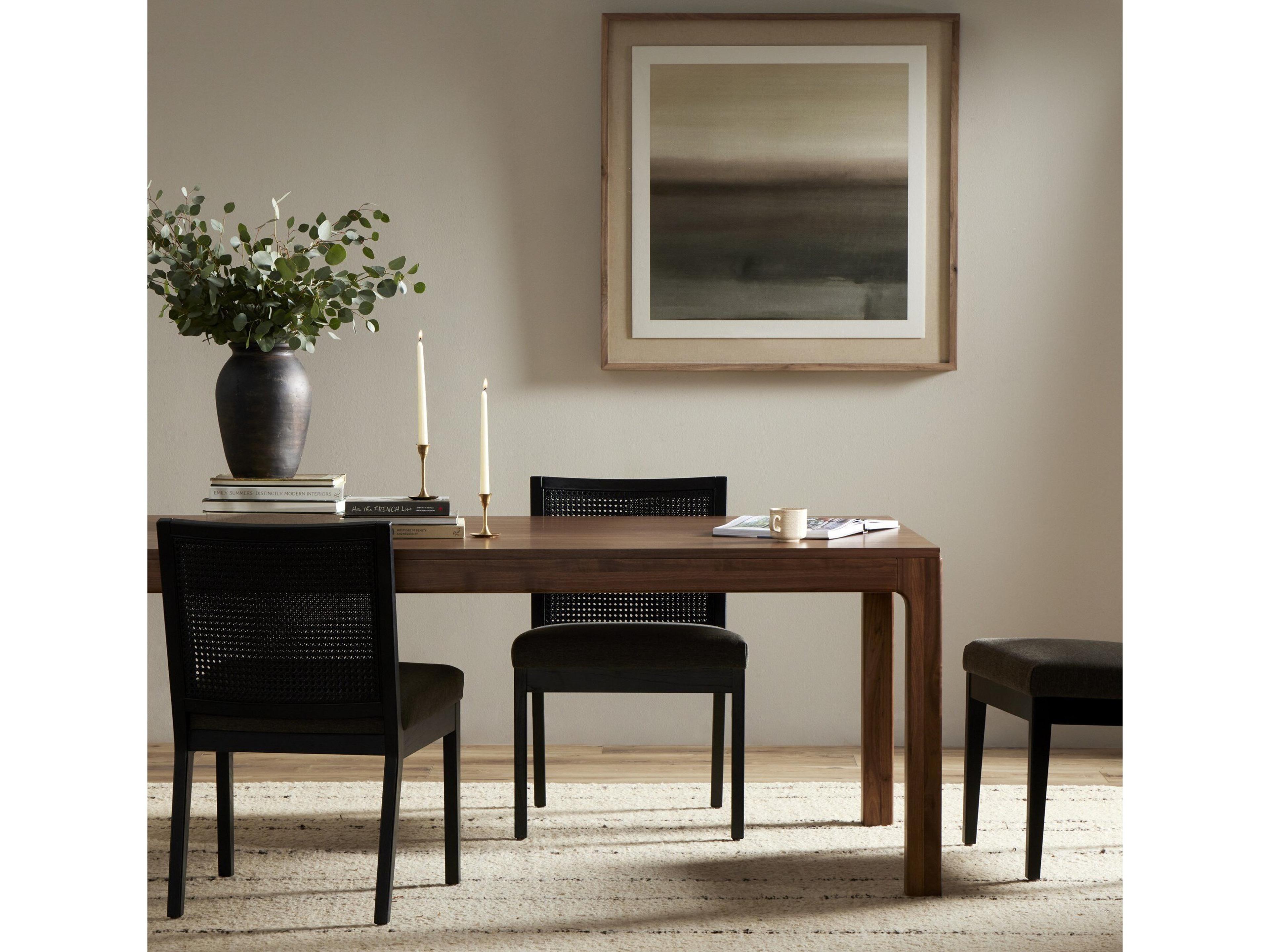 Four Hands Wallis Arturo Rectangular Wood Natural Walnut Veneer Dining Table