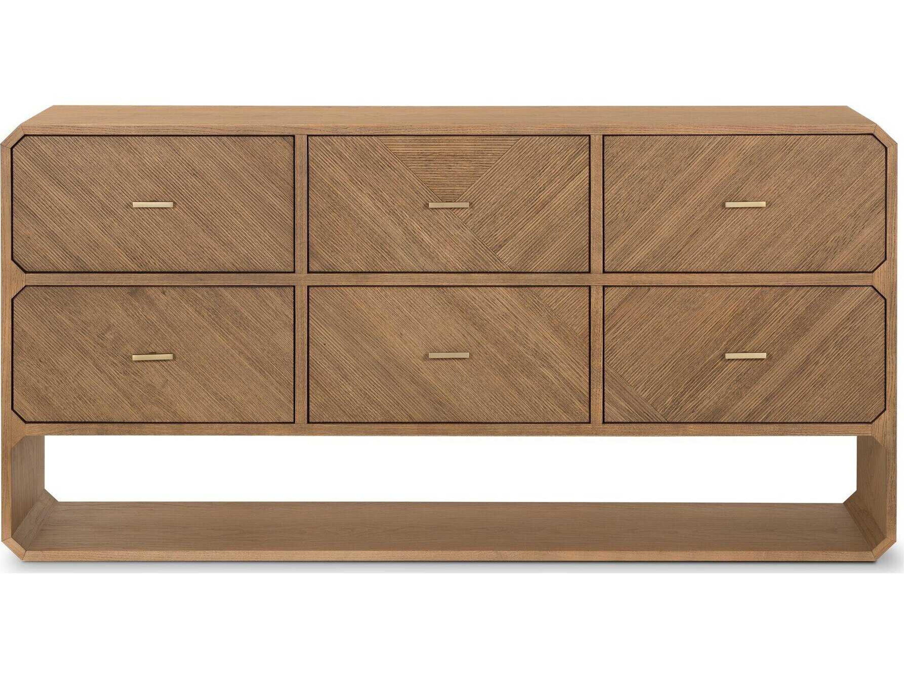 Four Hands Bolton Caspian 6-Drawers Natural Ash Wood Dresser