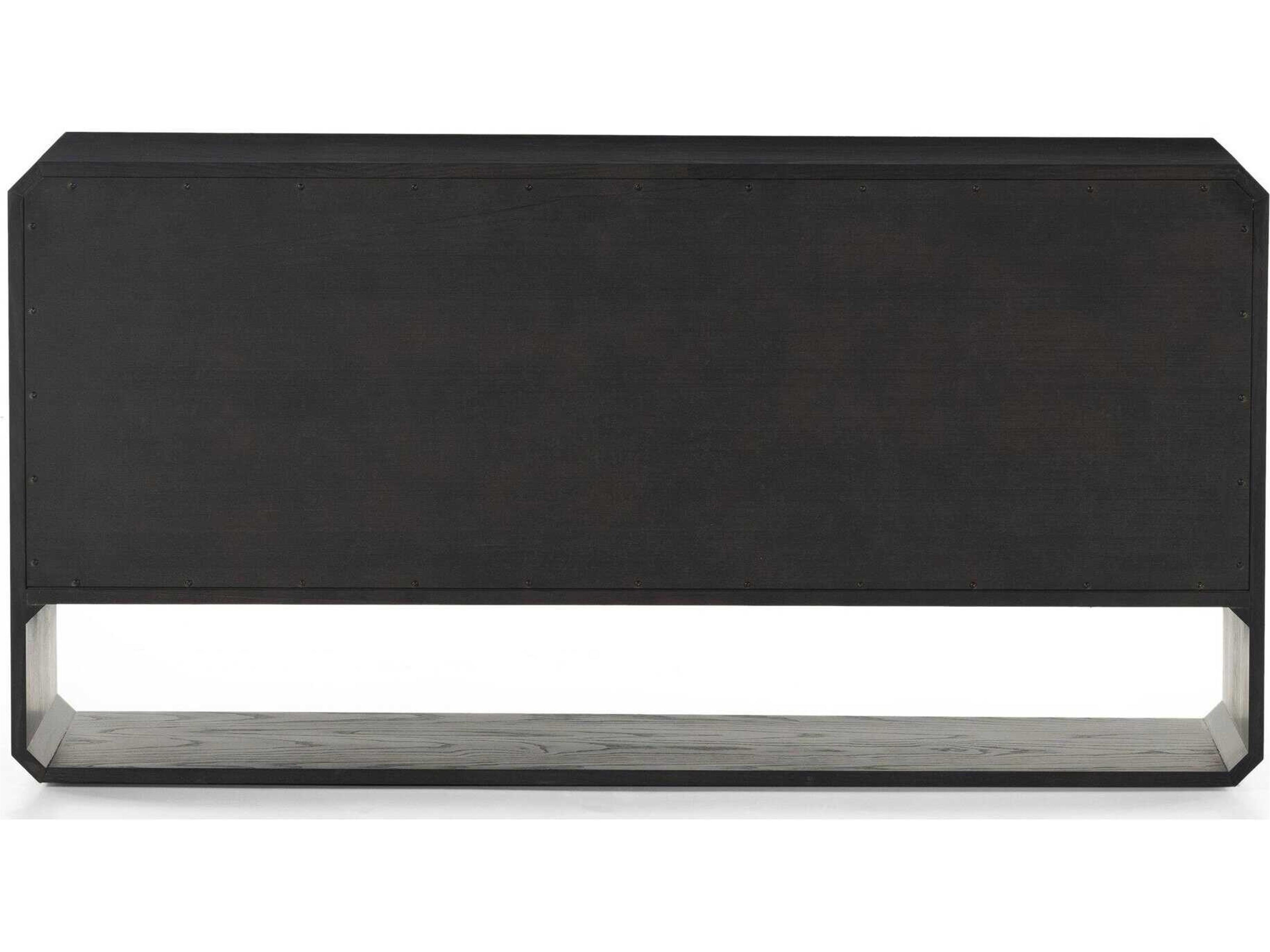 Luxecor Globetrotter Caspian 6-Drawers Black Ash Wood Dresser