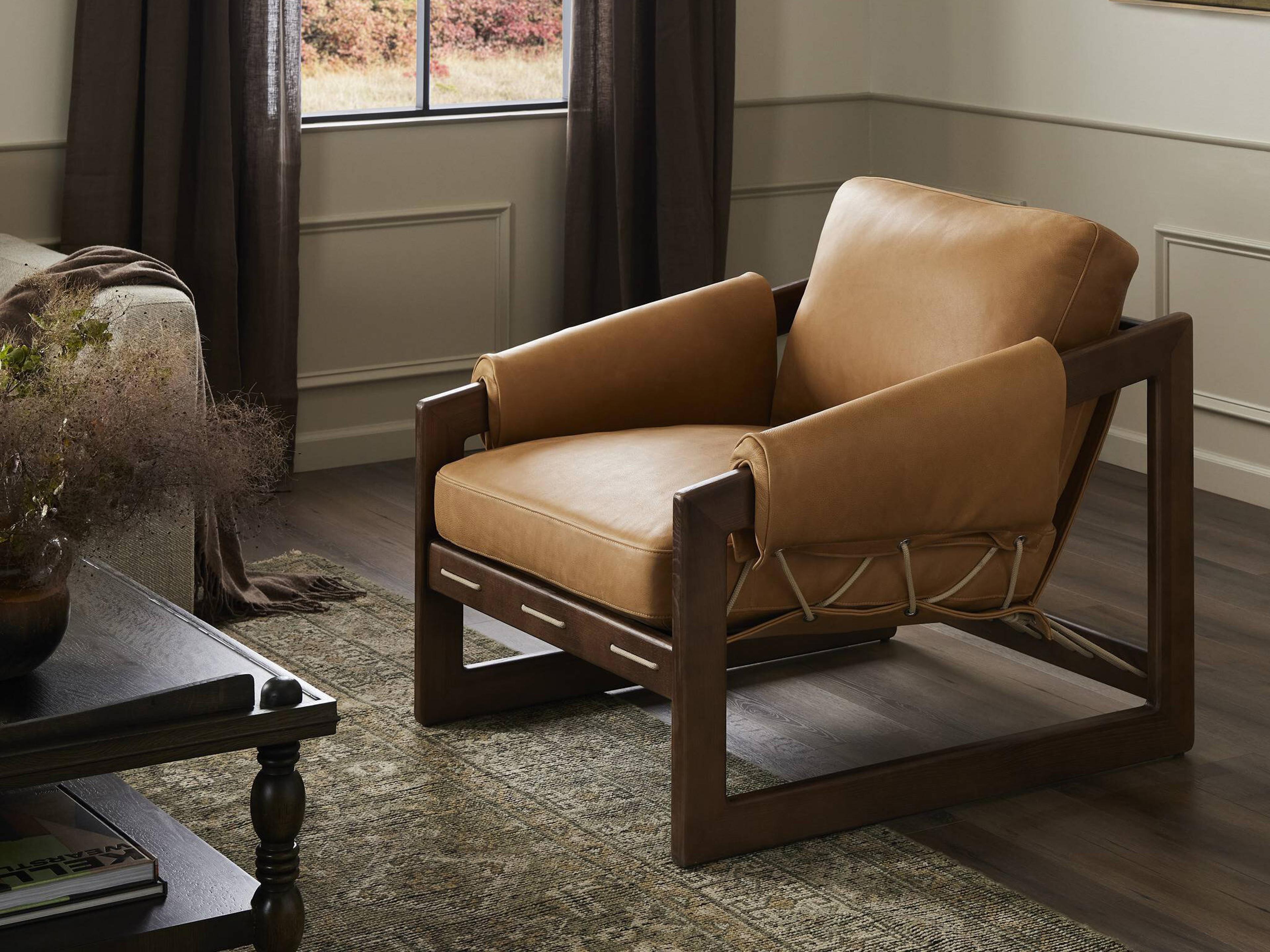 Four Hands Allston Dustin Palermo Cognac Accent Chair