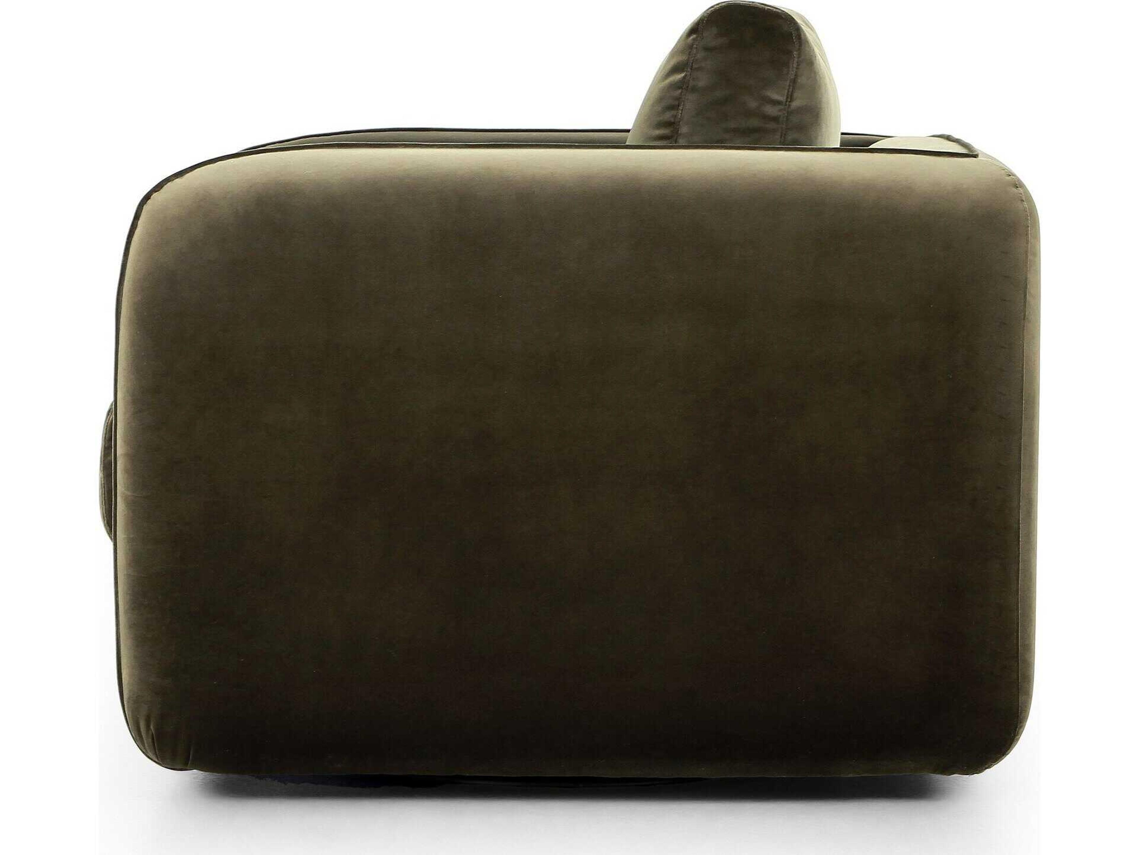 Four Hands Grayson Malakai Swivel Green Fabric Accent Chair