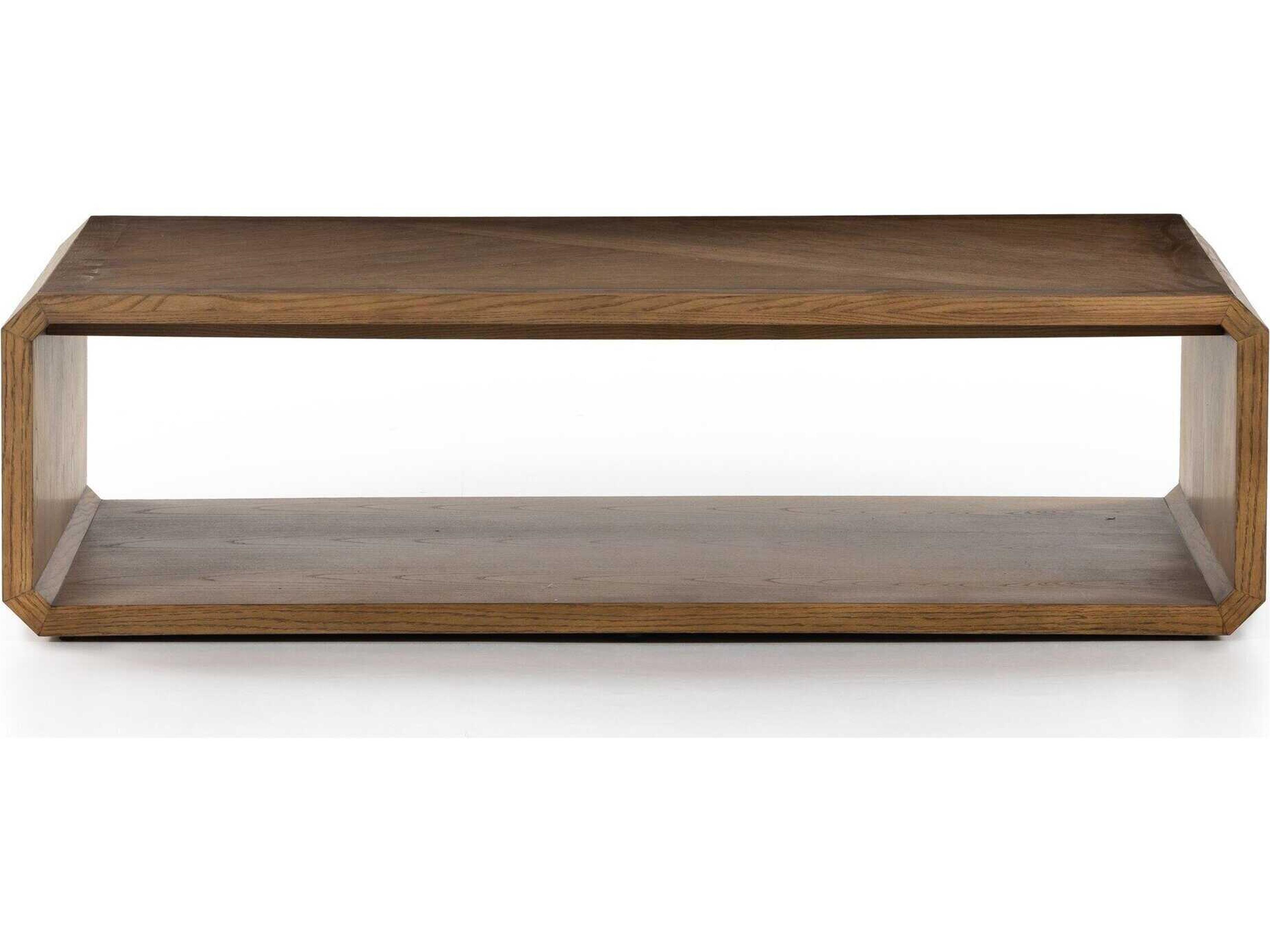 Four Hands Bolton Caspian Rectangular Wood Natural Ash Veneer Coffee Table