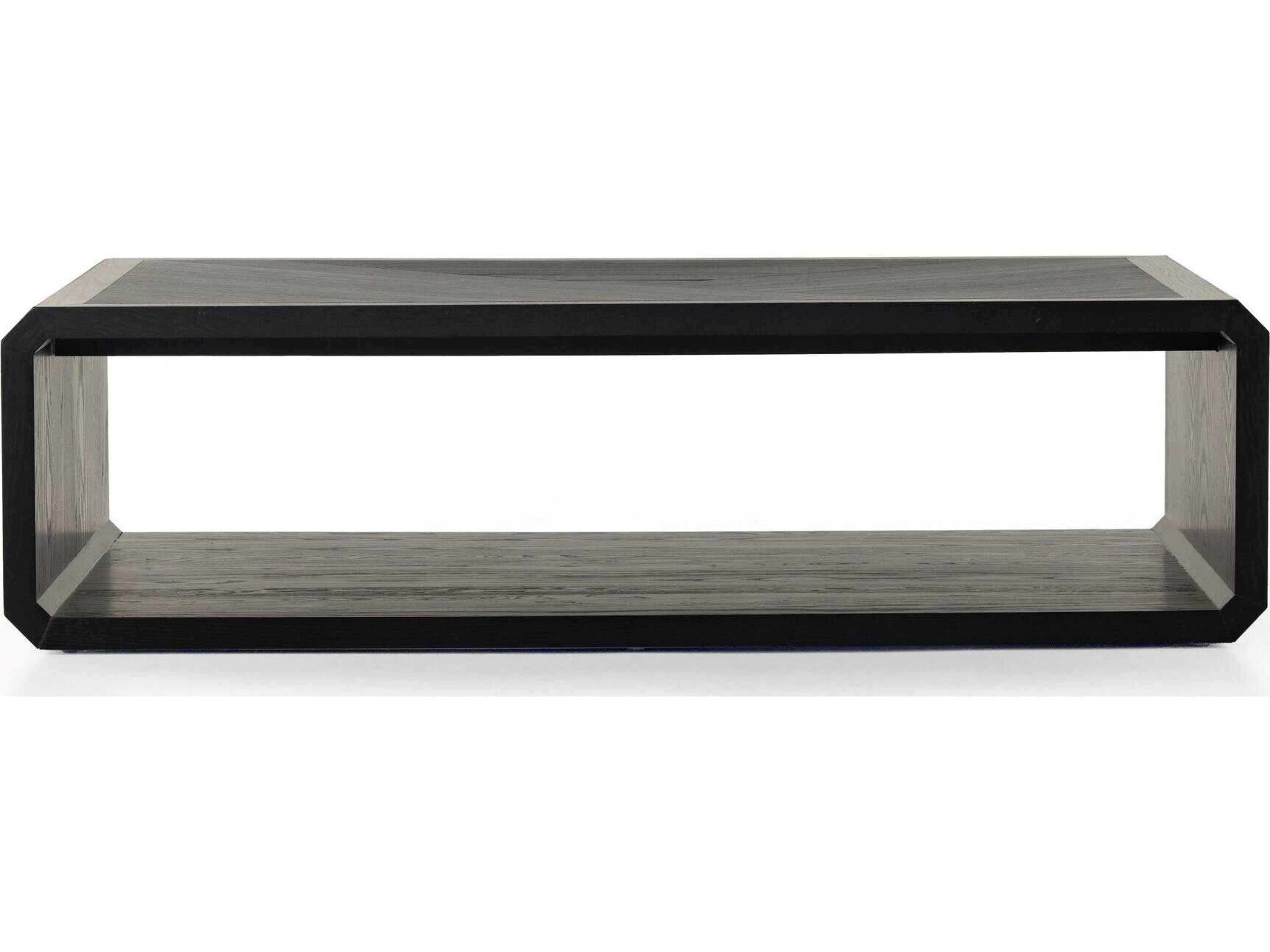Four Hands Bolton Caspian Black Ash Rectangular Wood Coffee Table