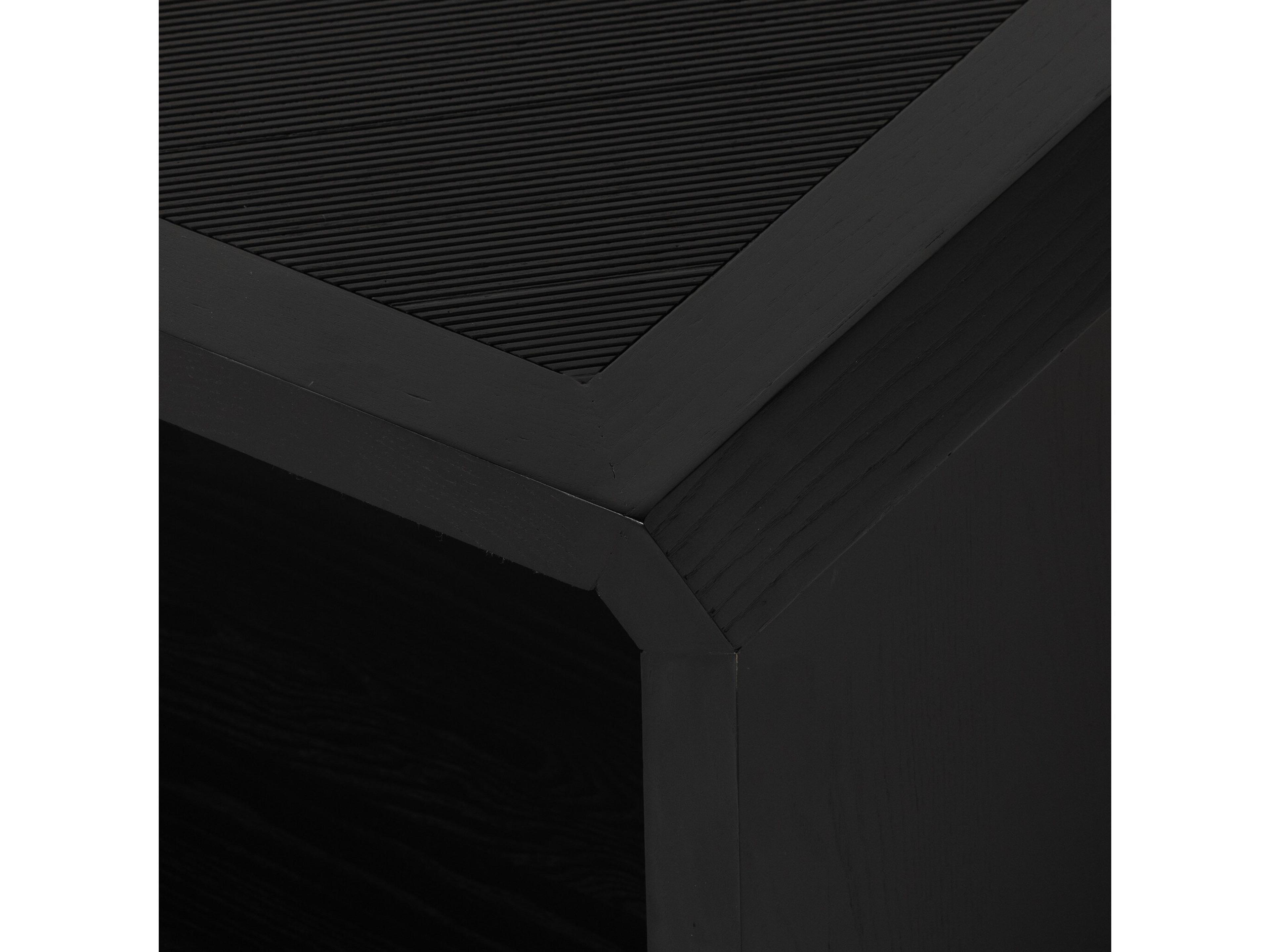 Luxecor Globetrotter Caspian Black Ash Rectangular Wood Coffee Table