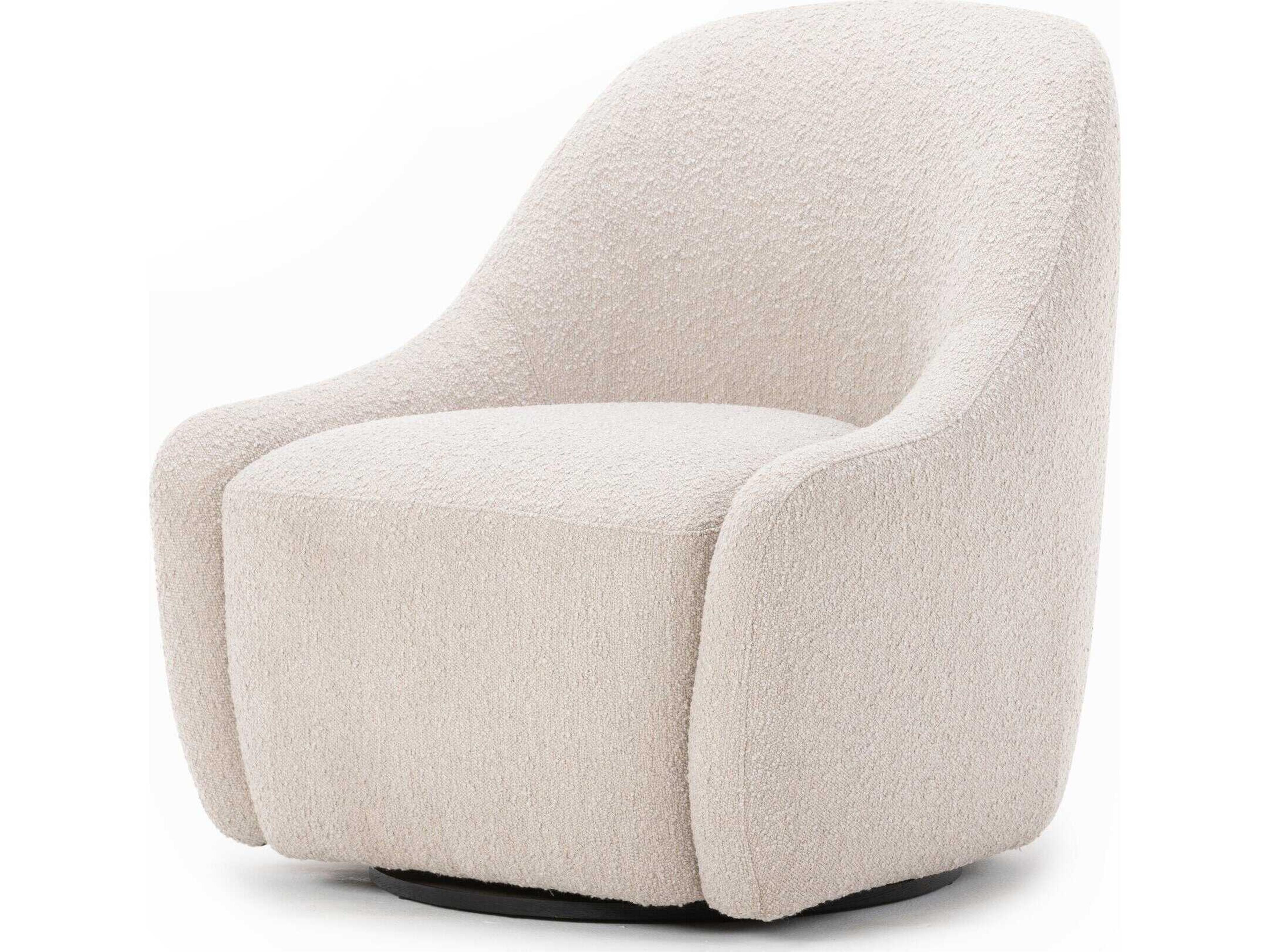 Oslo Levi Knoll Sand Swivel Accent Chair