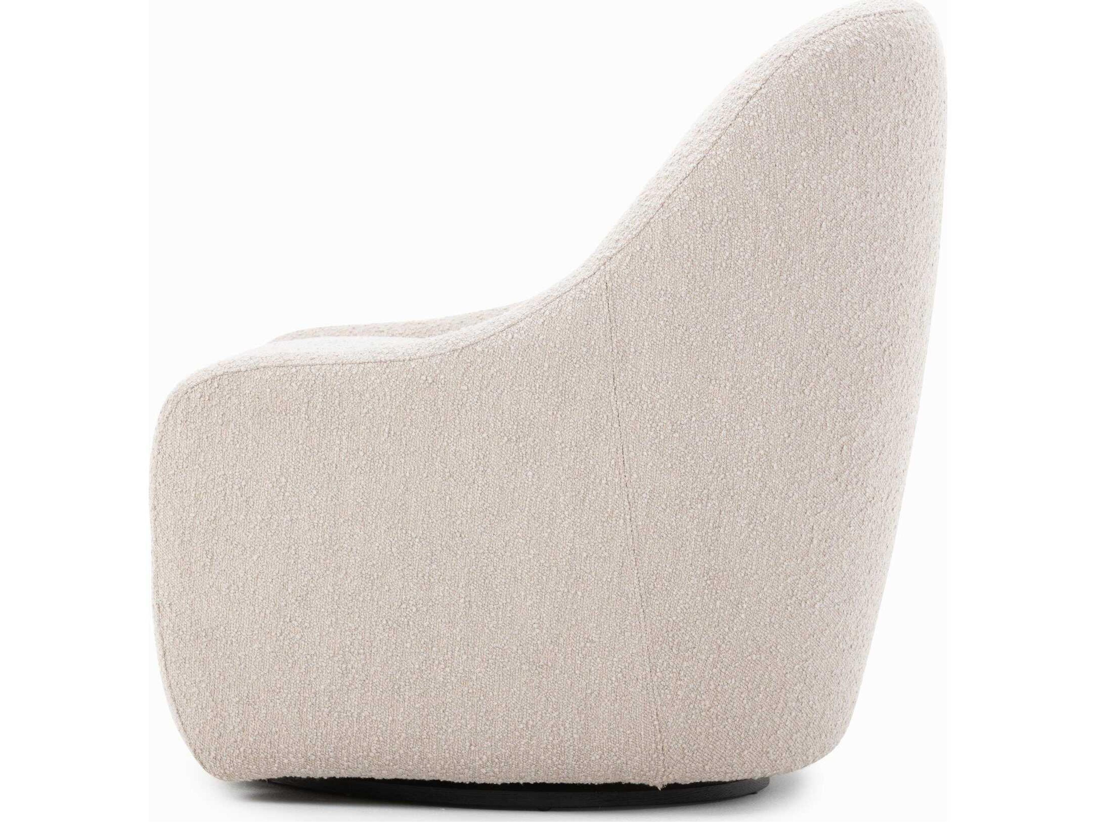Four Hands Oslo Levi Knoll Sand Swivel Accent Chair