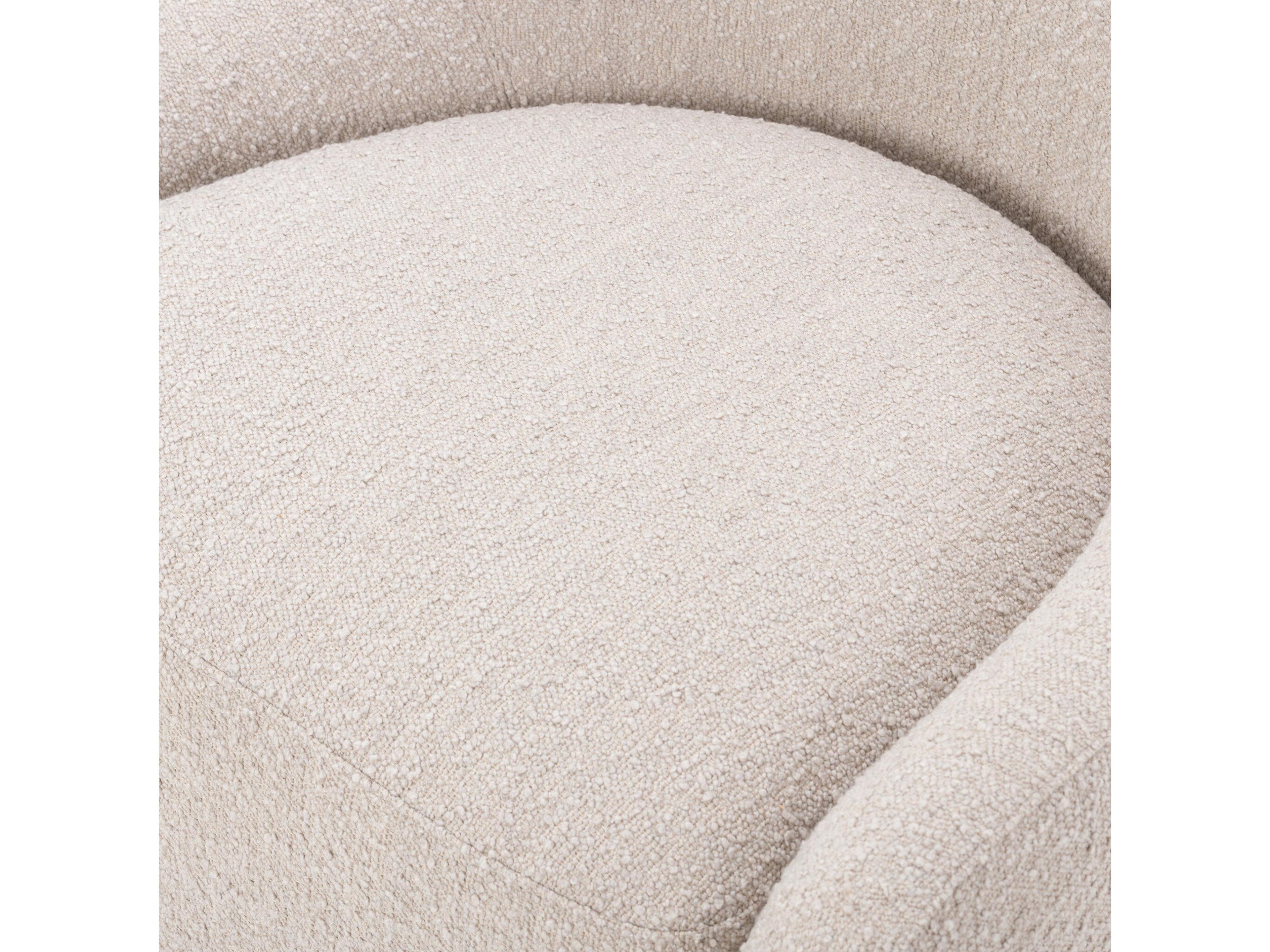 Four Hands Oslo Levi Knoll Sand Swivel Accent Chair