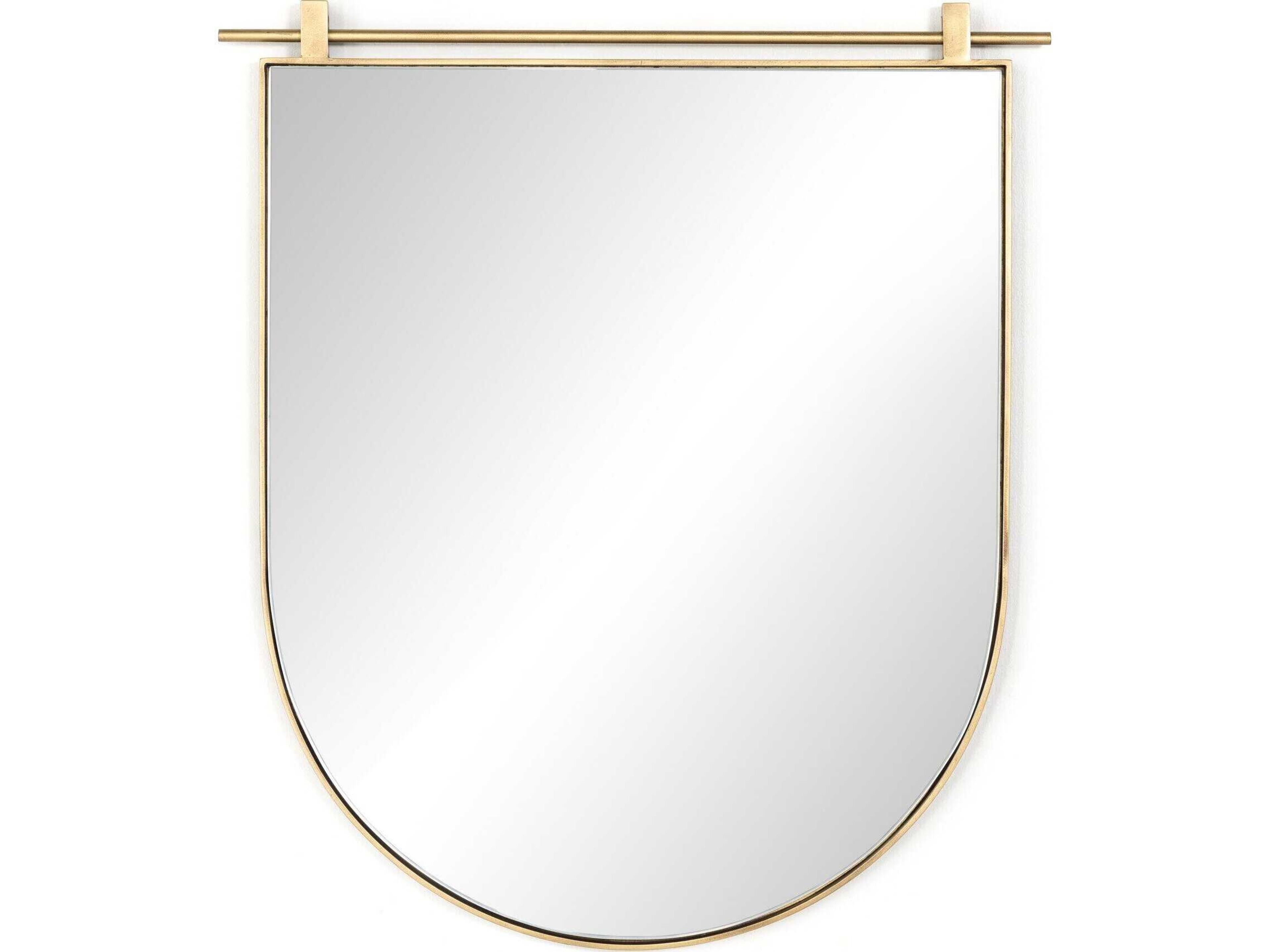 Four Hands Hutton Chico Antique Brass  Small Arch Mirror